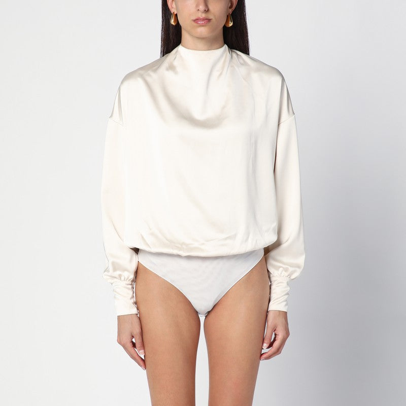 The Andamane Sylvia Milk-White Bodysuit Women