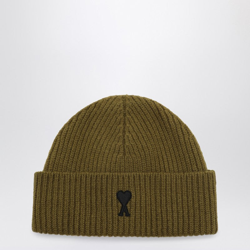 Ami Paris Ami De Coeur Bronze Wool Hat Men