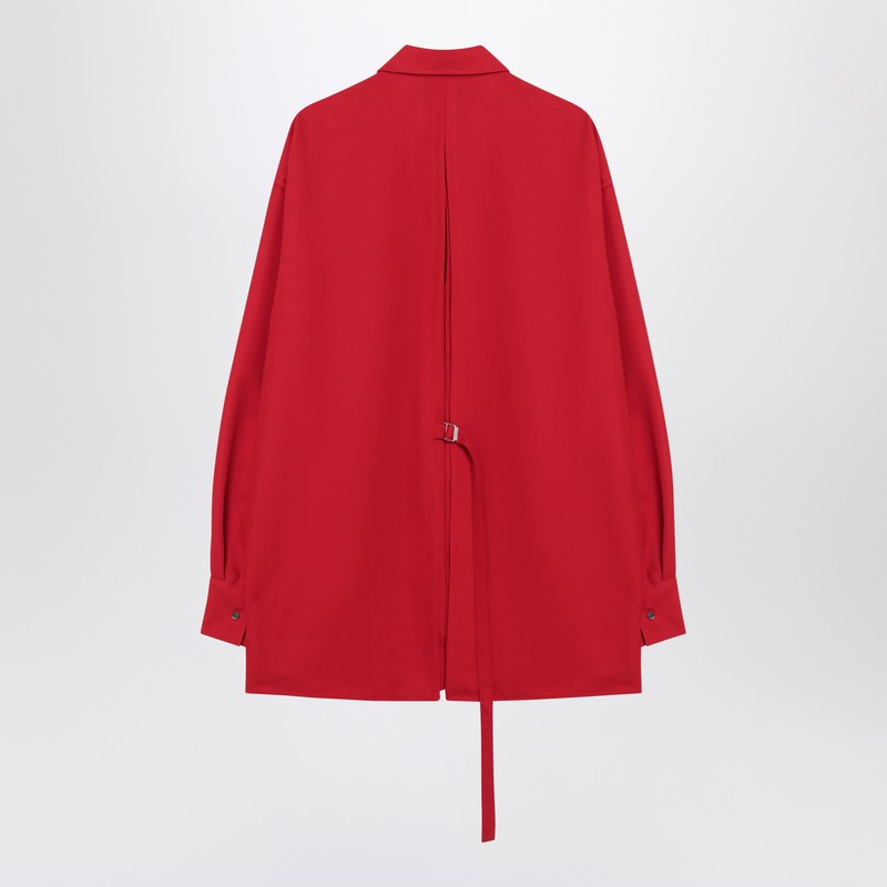 Ami Paris Red Wool Shirt Women