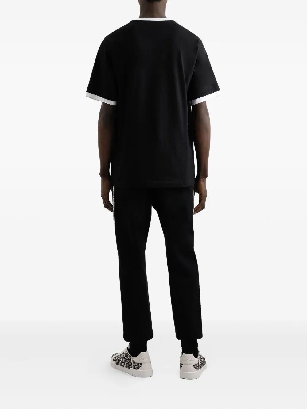 Dolce & Gabbana Men Short Sleeve Crew-Neck T-Shirt