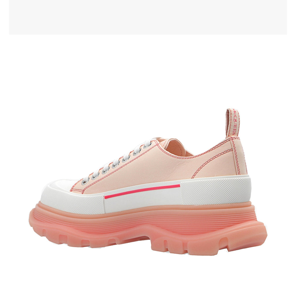 Alexander Mcqueen Tread Slik Leather Sneakers Women