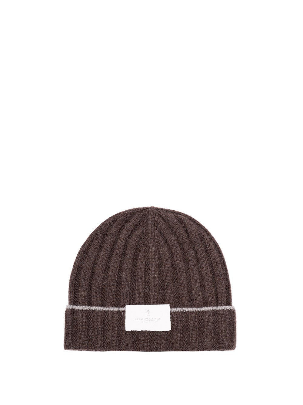 Brunello Cucinelli Men Cashmere Rib Knit Beanie