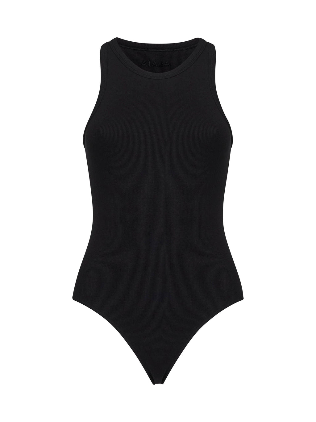 Alaïa Women Black Ribbed Knit Tank Bodysuit