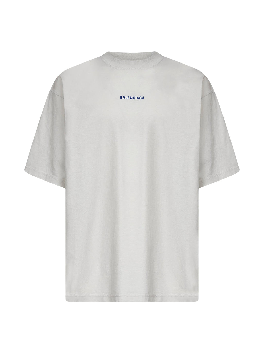 Balenciaga Men Ivory Balenciaga Back Medium Fit T-Shirt