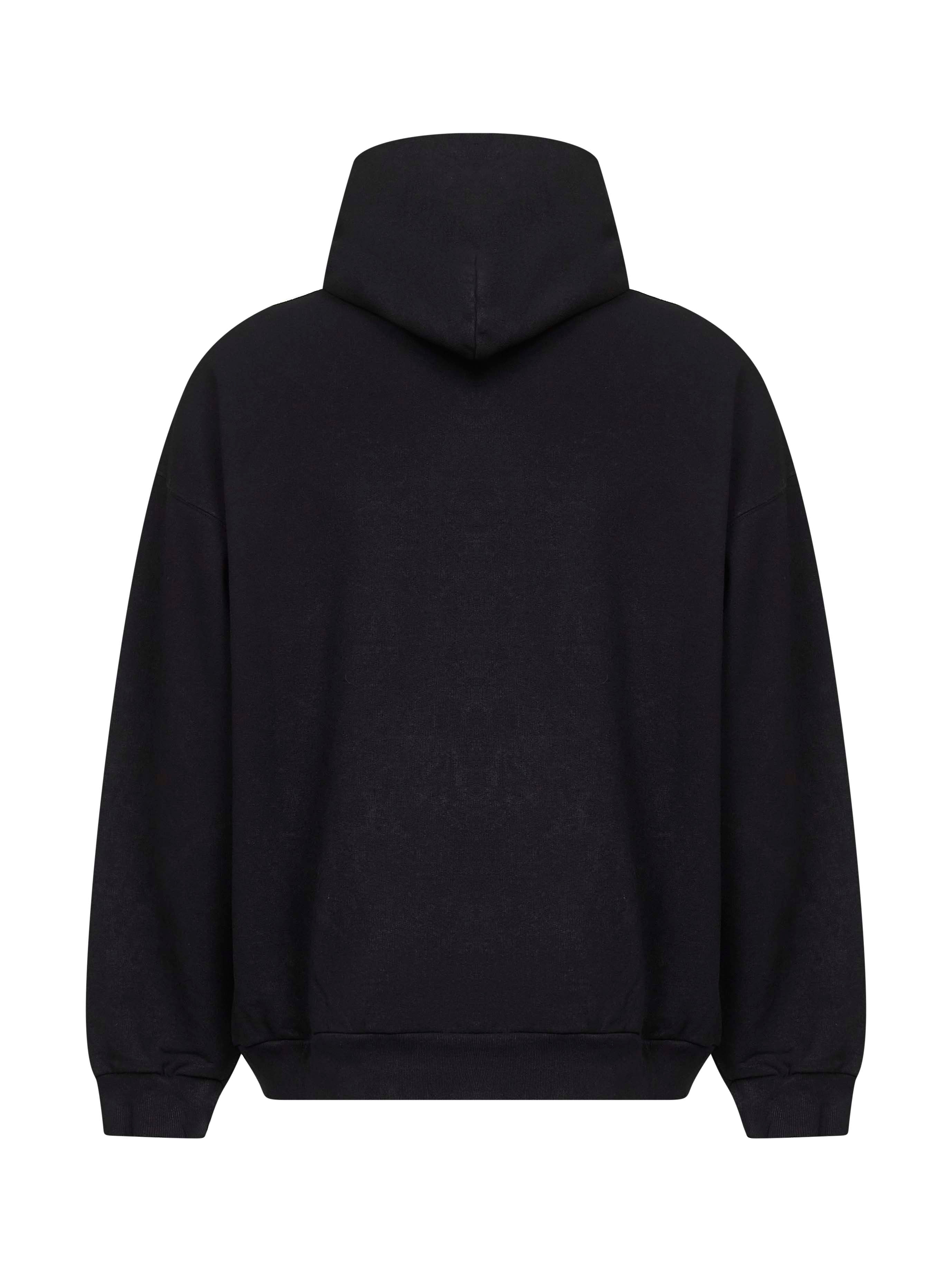 Balenciaga Men Black City Of Angels Medium Fit Hoodie