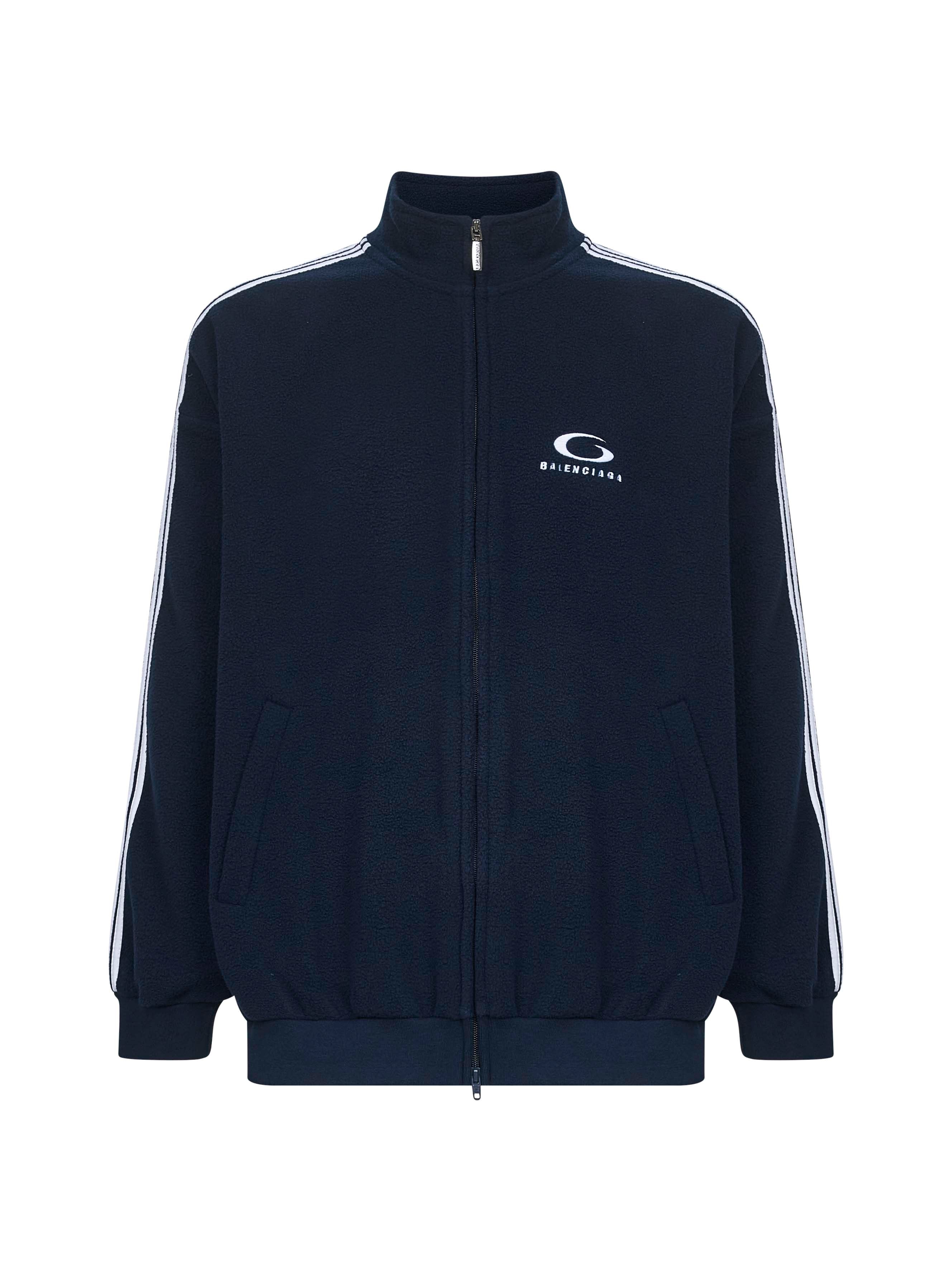 Balenciaga Men Blue Loop Sports Icon Zip-Up Jacket