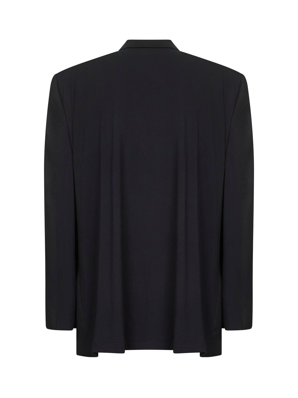 Balenciaga Men Black Wool Hybrid Tailored Blazer