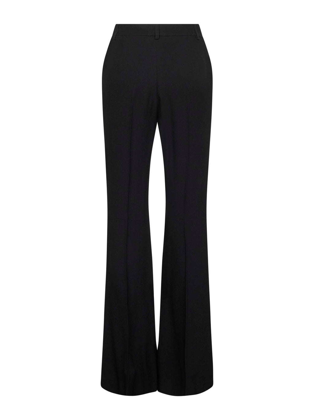 Balenciaga Women Black Fluid Viscose Flared Trousers