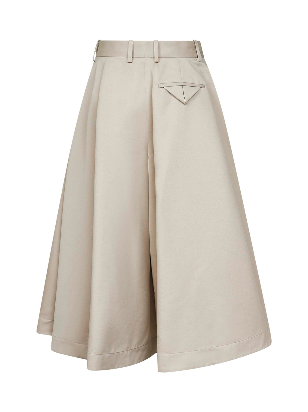 Bottega Veneta Women Beige Cotton And Silk Twill Culottes