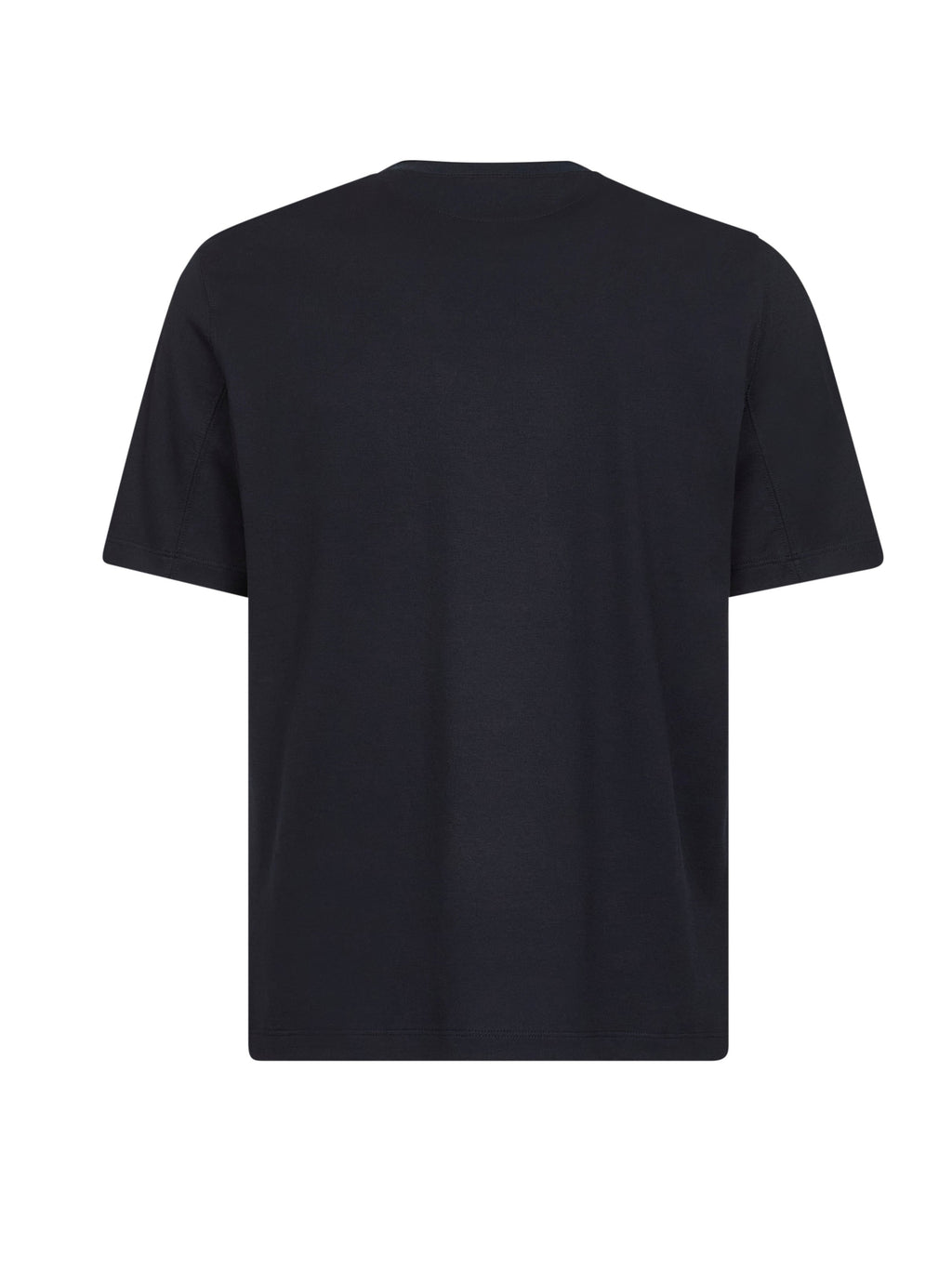 Brunello Cucinelli Men Blue Jersey Printed Crewneck T-Shirt