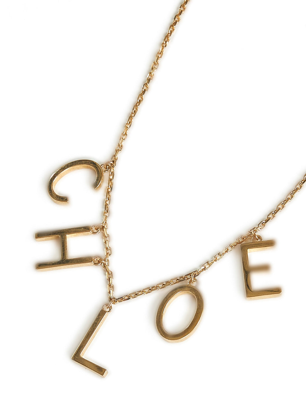 Chloé Women Gold Chloé Letters Necklace