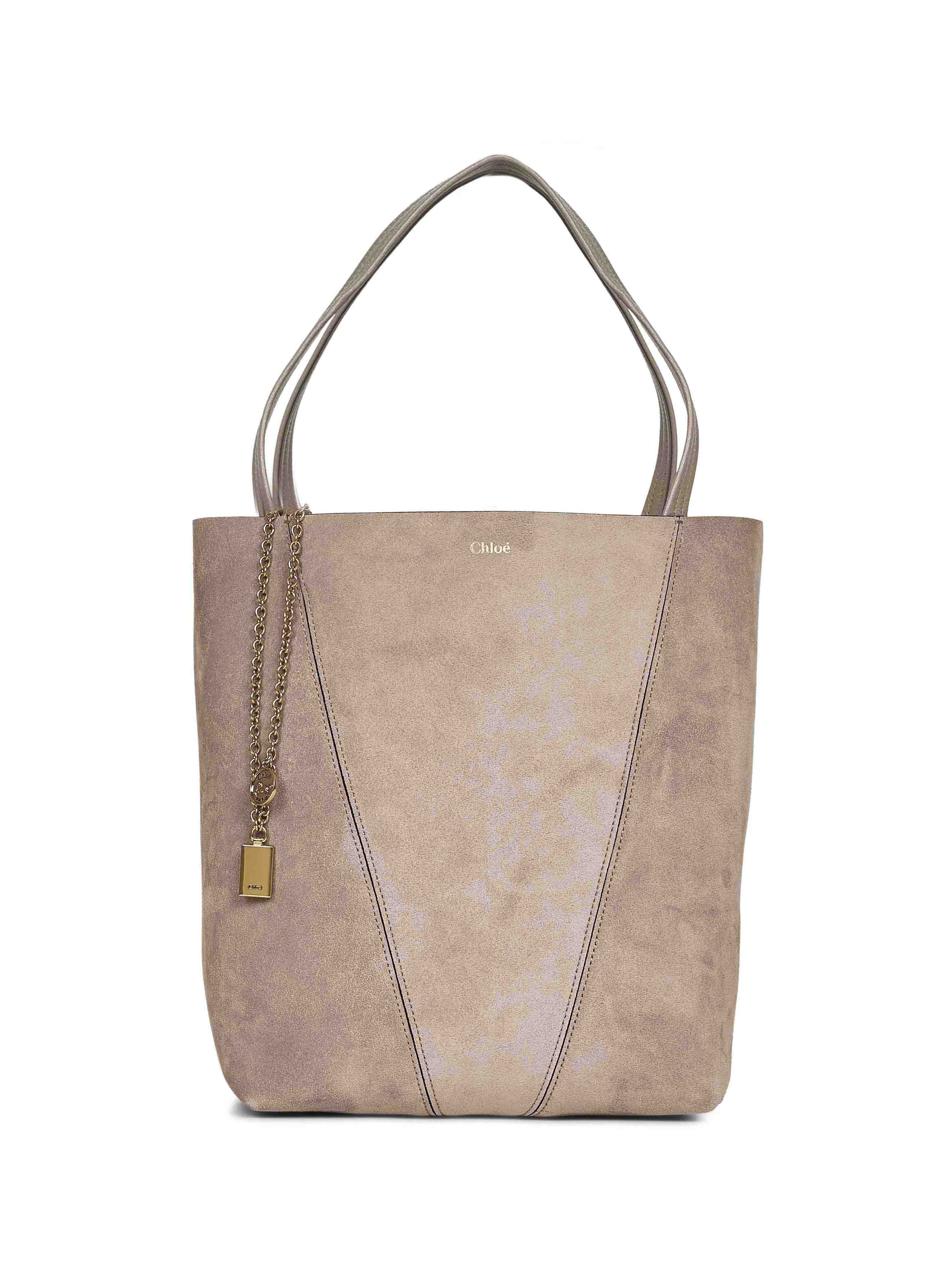Chloé Women Motty Grey Chloé Spin Tote Bag