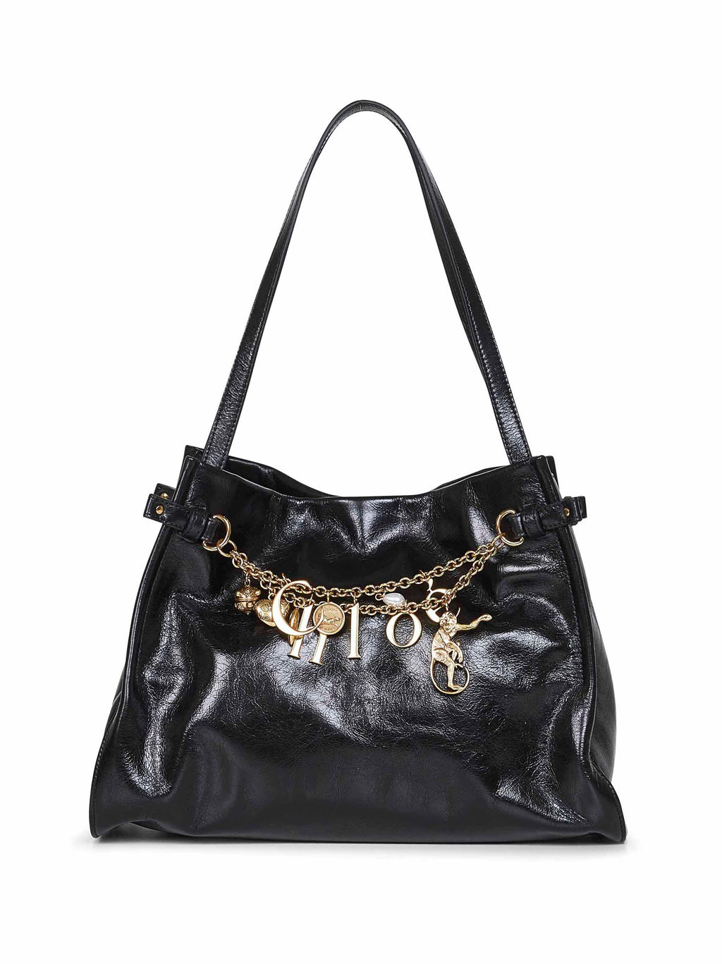 Chloé Women Black Chloé Charms Hobo Bag