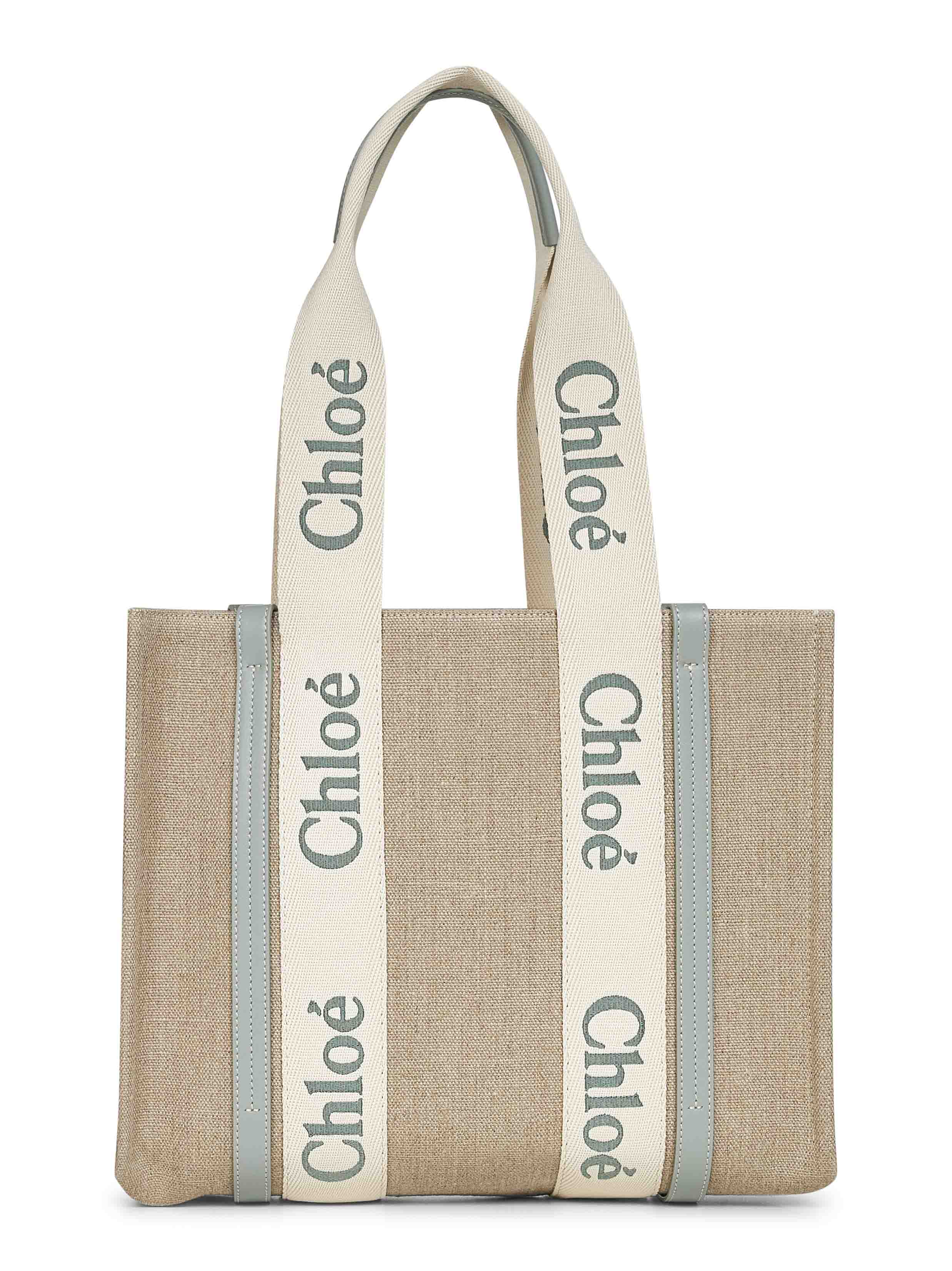 Chloé Women Beige Woody Tote Bag