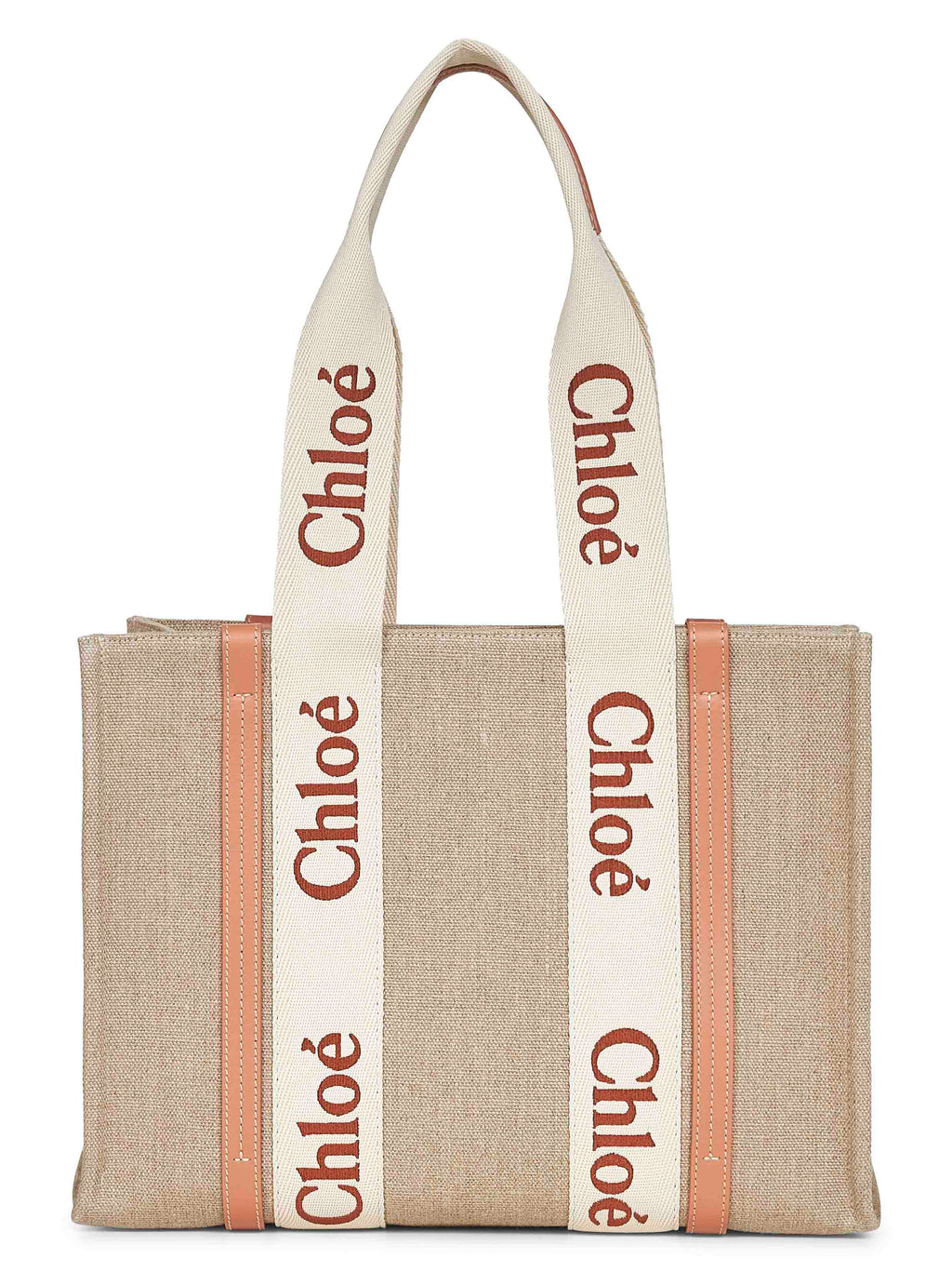 Chloé Women Beige Woody Tote Bag