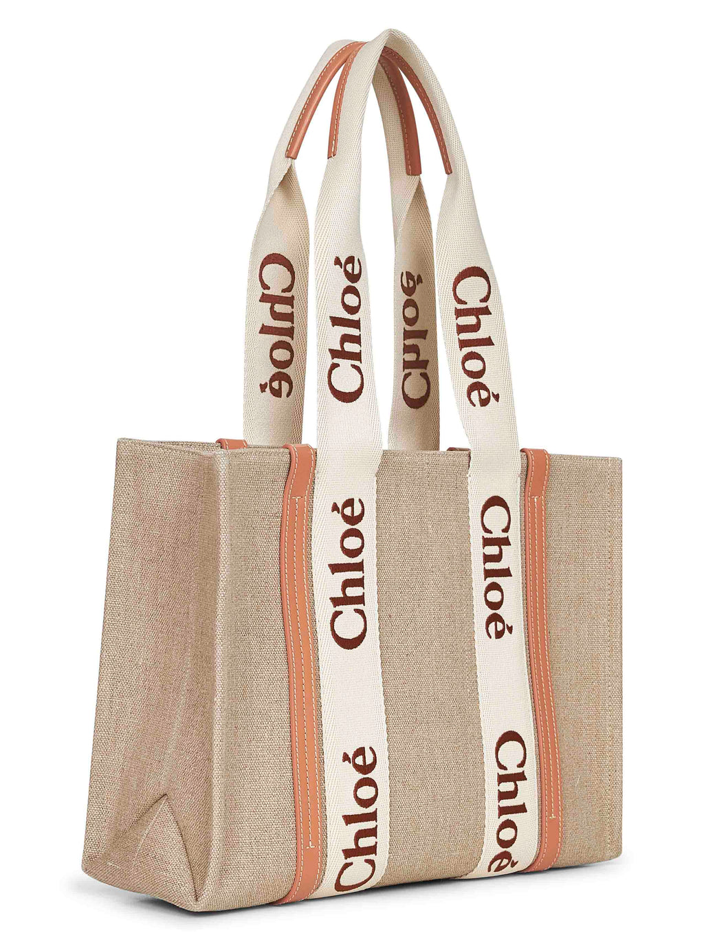 Chloé Women Beige Woody Tote Bag
