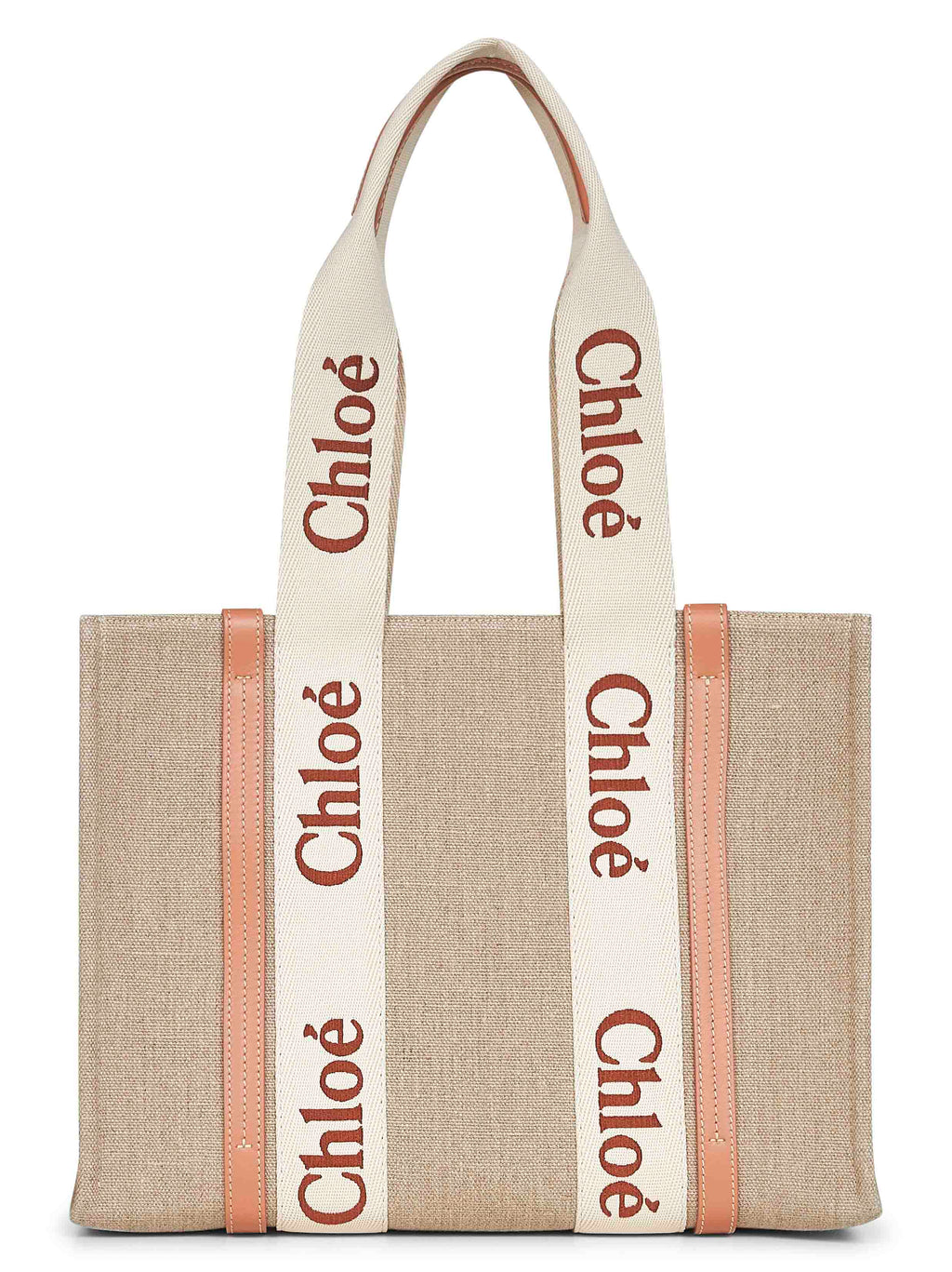 Chloé Women Beige Woody Tote Bag