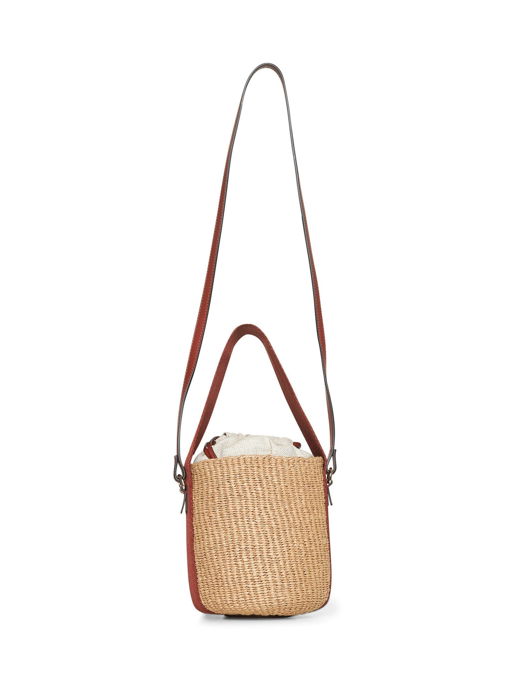 Chloé Women Beige Horse Medal Small Basket Bag