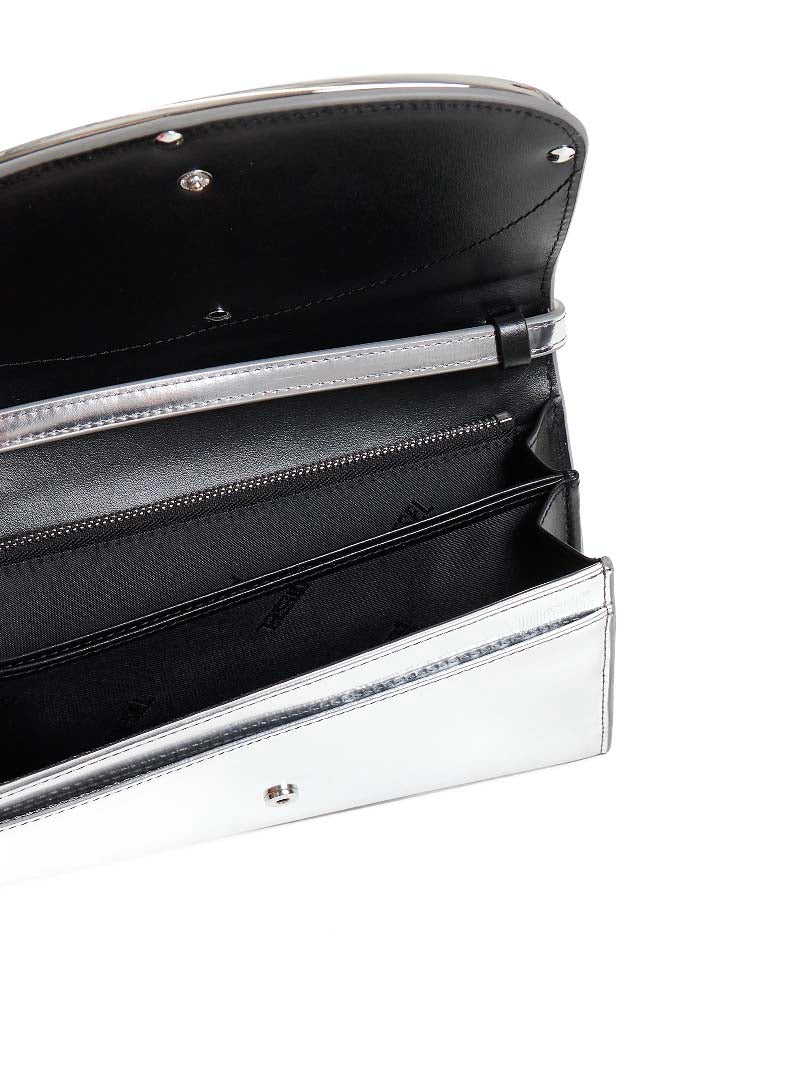 Diesel Women 1Dr Laminated Leather Wallet Bag
