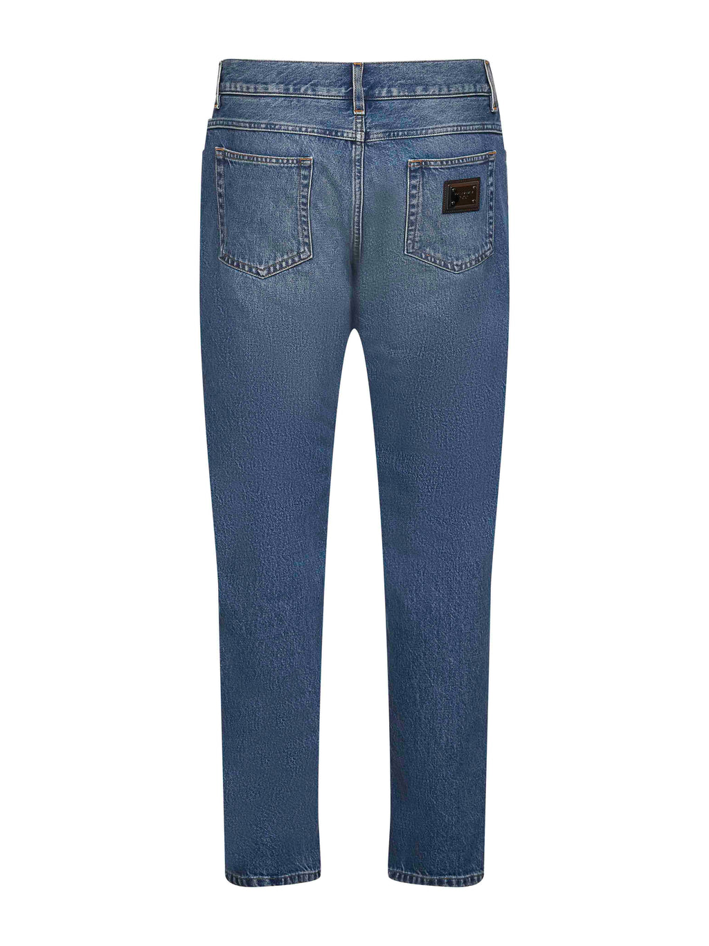 Dolce & Gabbana Men Blue Cotton Denim Regular Jeans