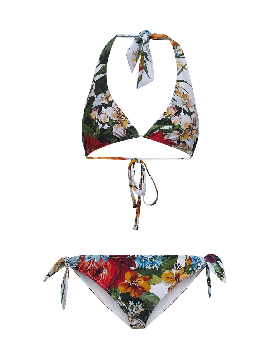 Dolce & Gabbana Women Flower Print Triangle Bikini