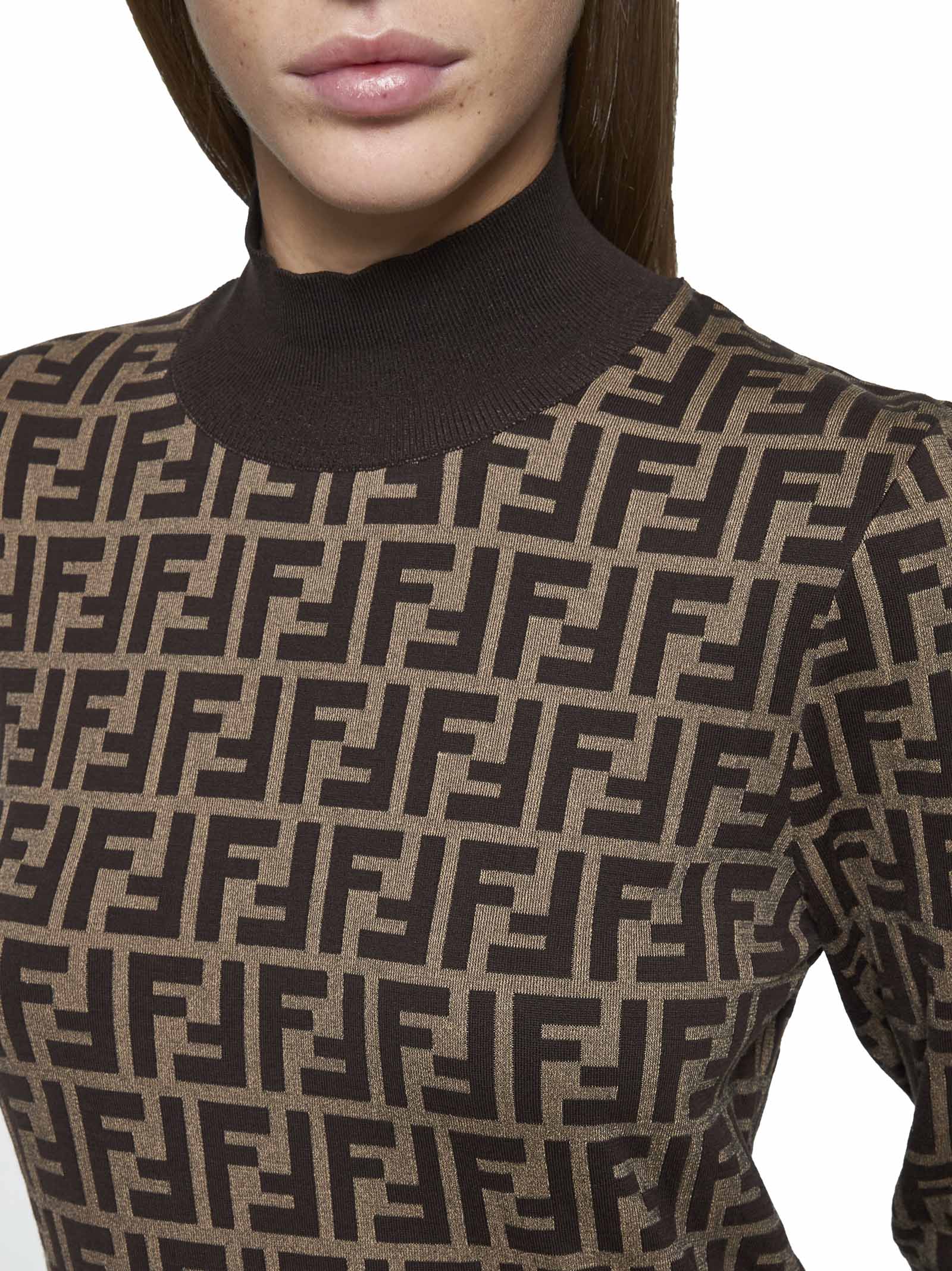 Fendi Women Ff Cotton Sweater