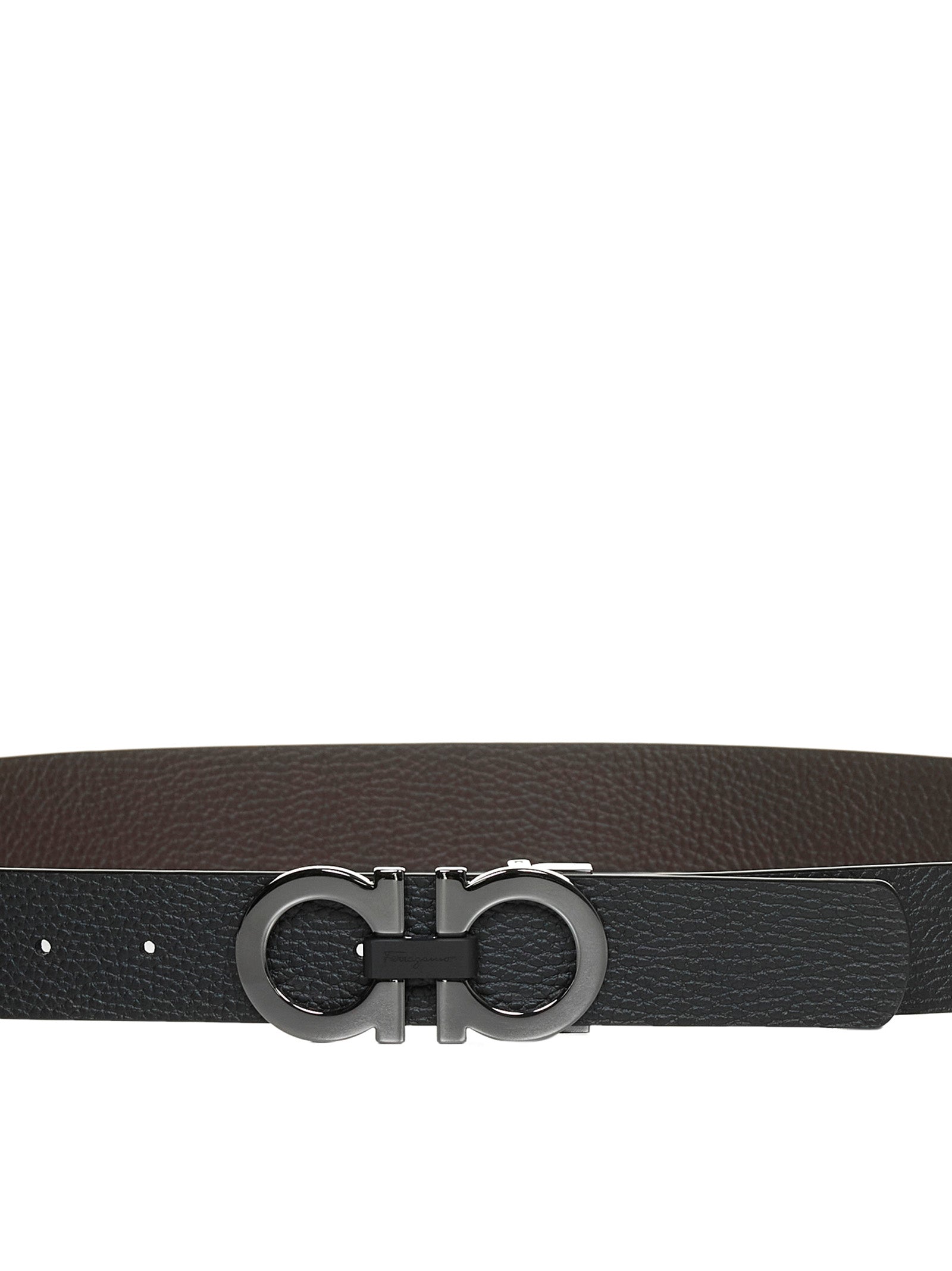 Cinto de couro reversível Gancini da Ferragamo para homem