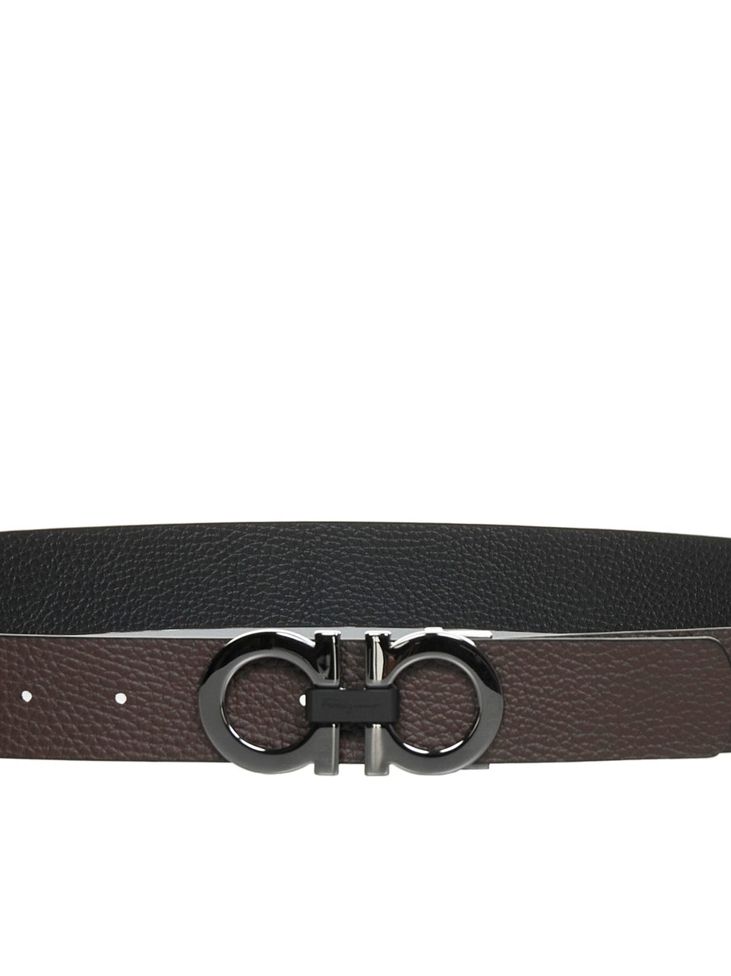 Cinto de couro reversível Gancini da Ferragamo para homem