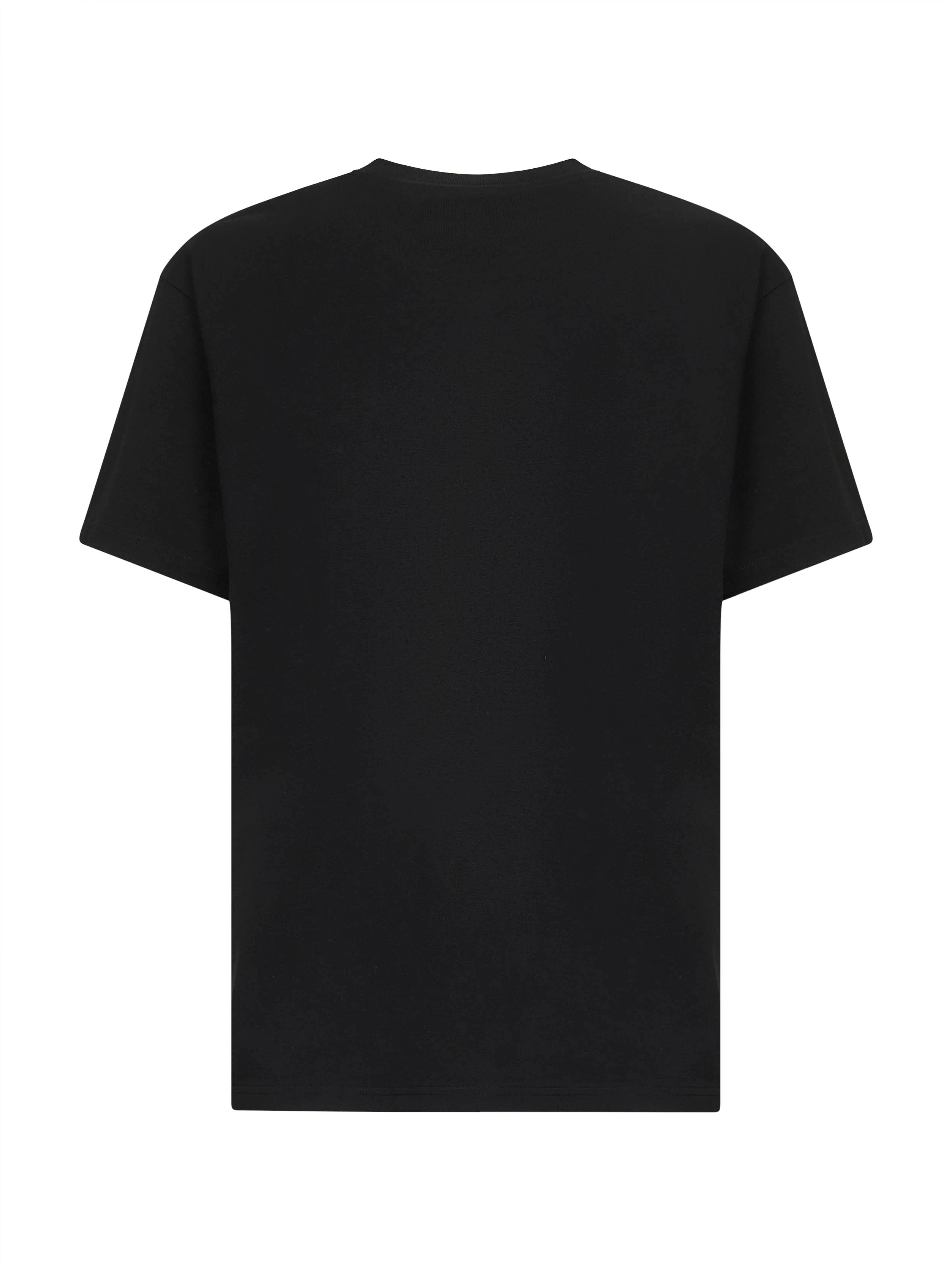 Givenchy Men Black Cotton Jersey Crewneck T-Shirt