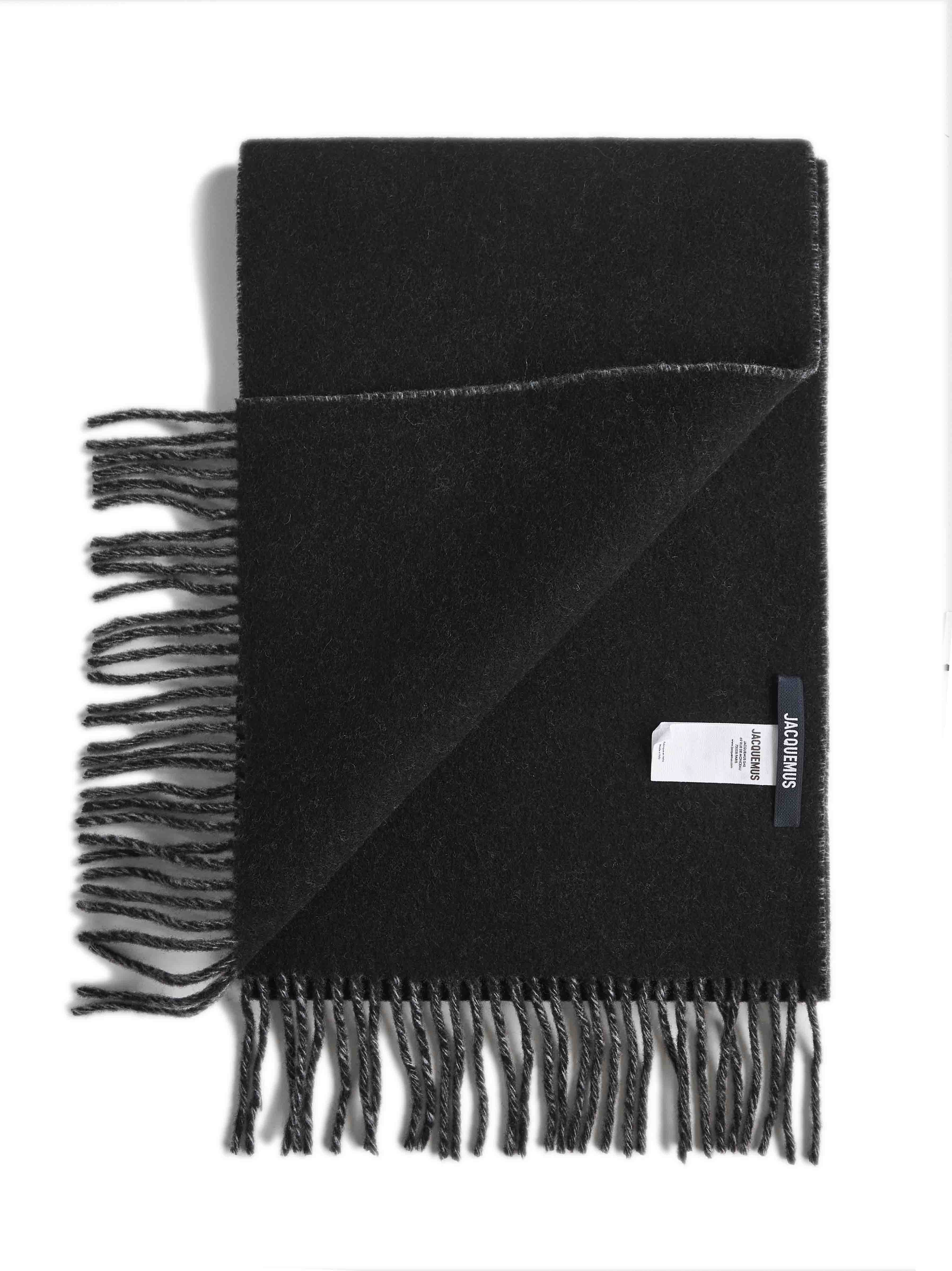 Jacquemus Men Black The Rond Carré Scarf