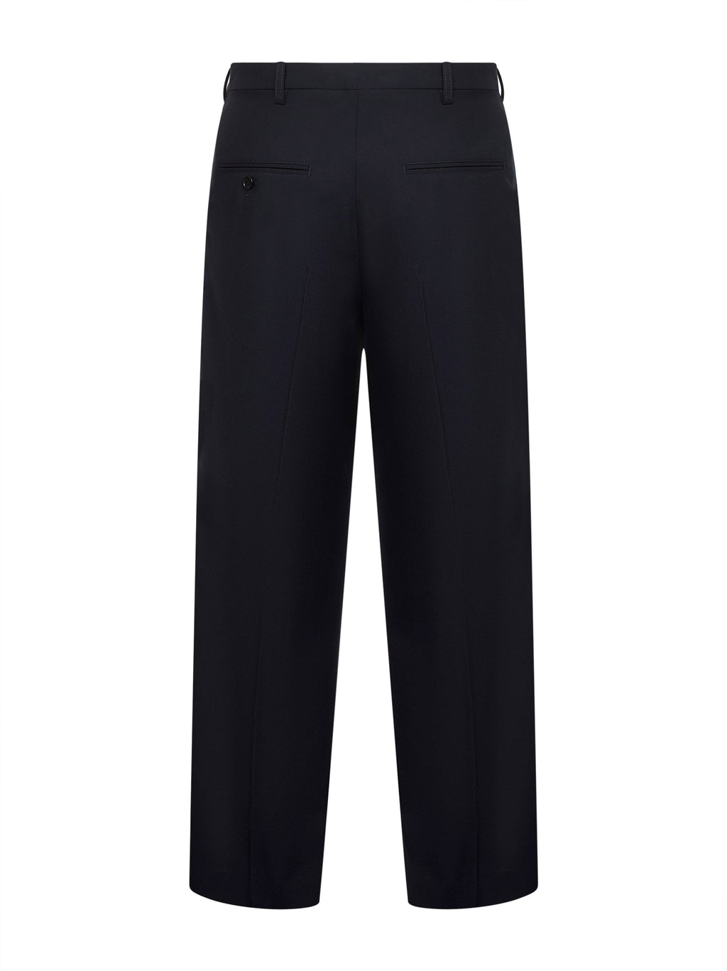 Marni Men Blue Tropical Wool Classic Trousers