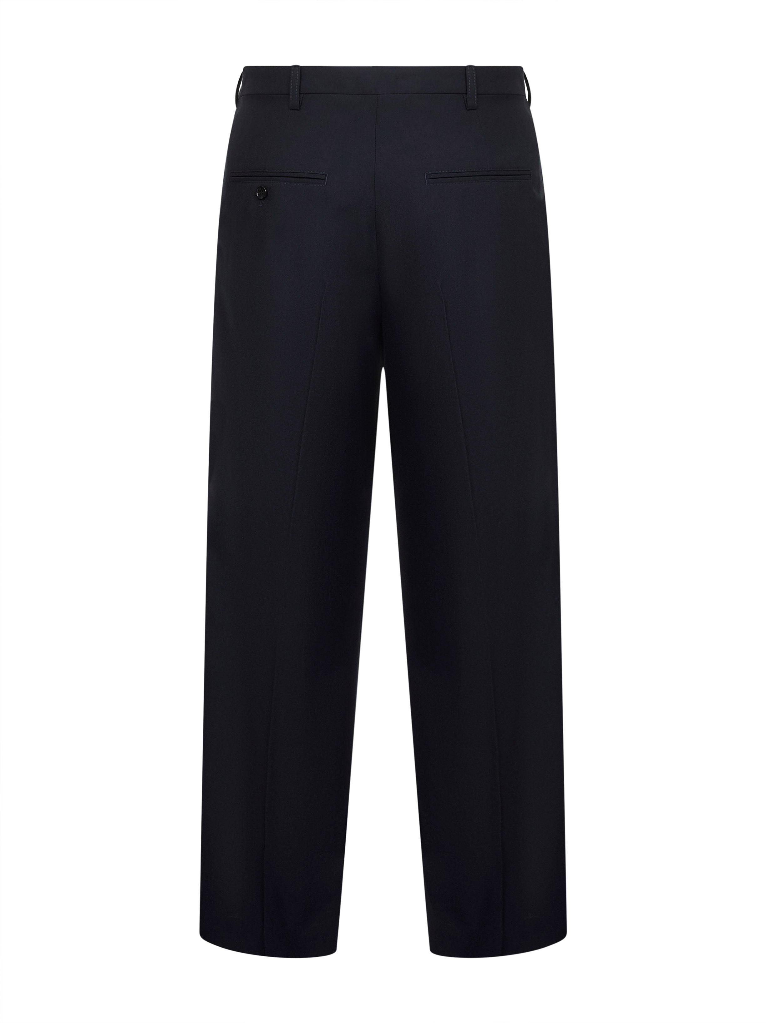 Marni Men Blue Tropical Wool Classic Trousers