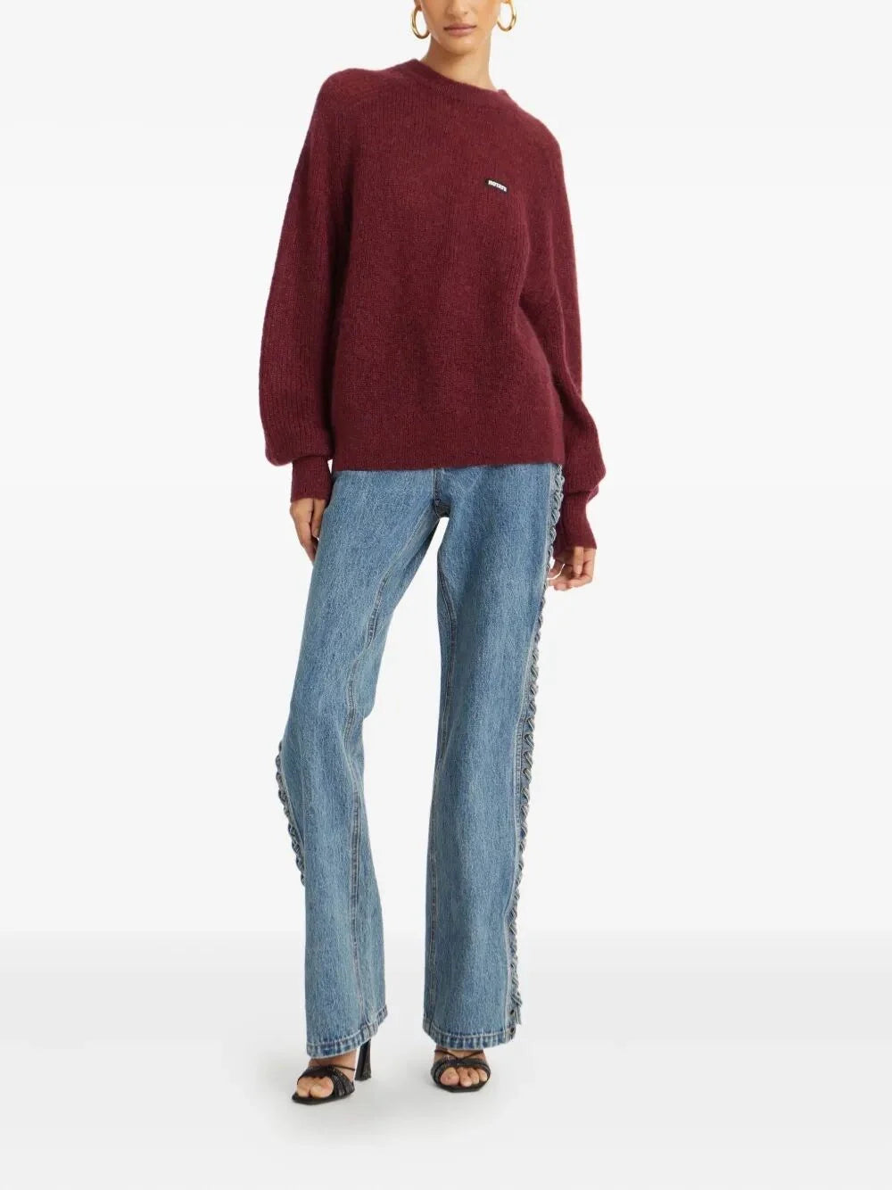 Rotate Women Light Knit Logo Sweater