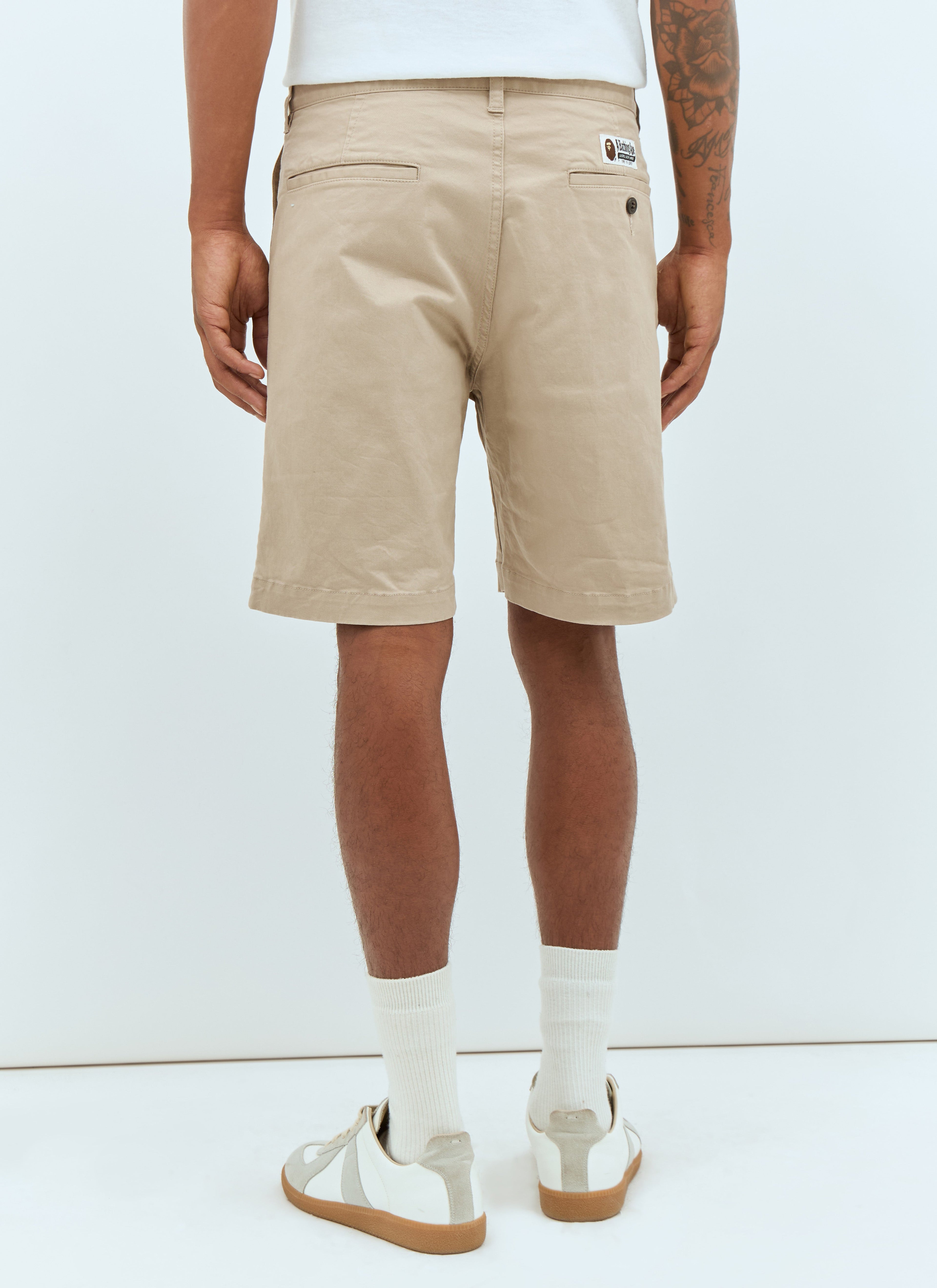 A Bathing Ape® Men Ape Head One Point Chino Shorts