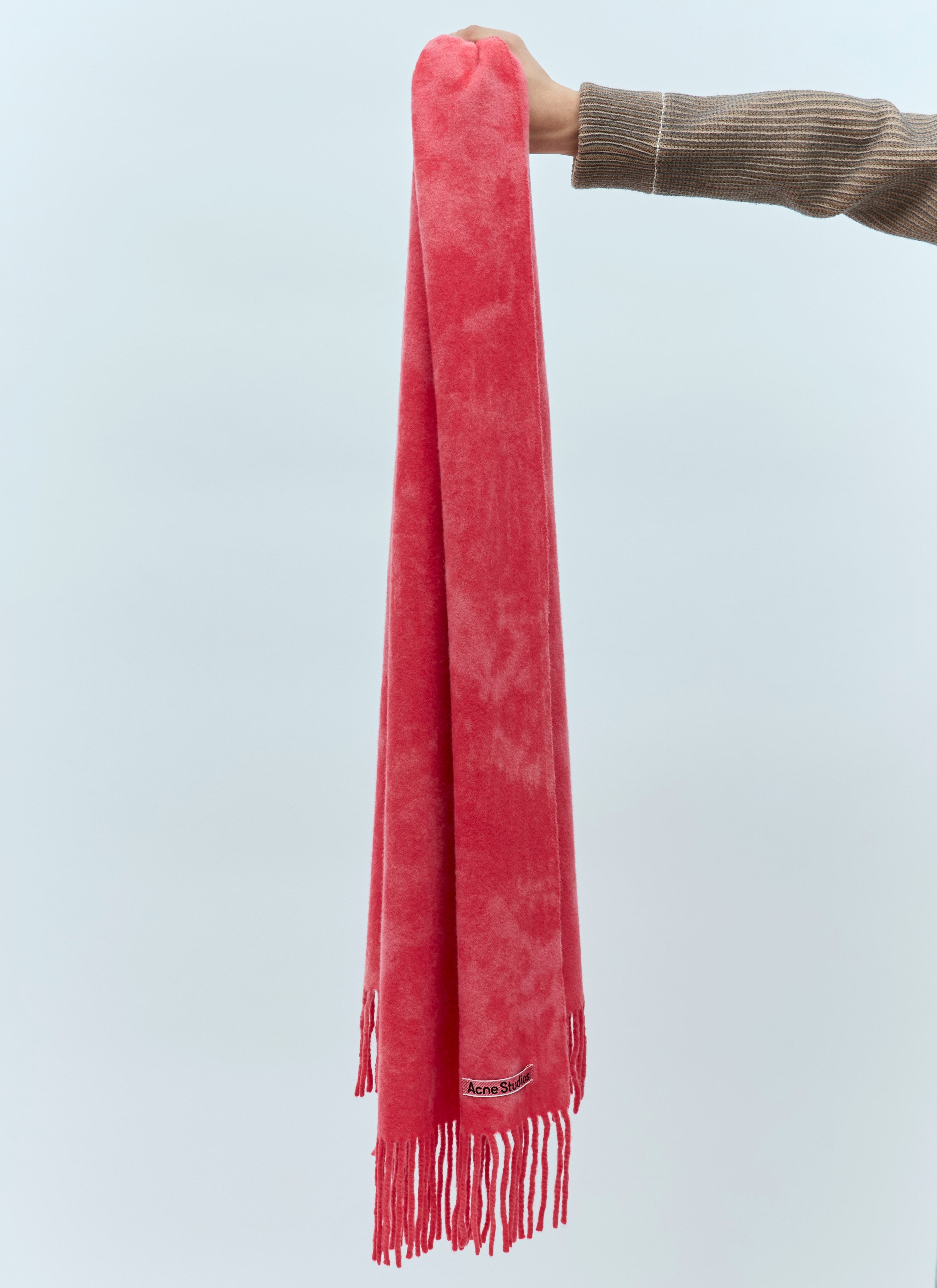 Acne Studios Men Narrow Tie-Dye Wool Scarf