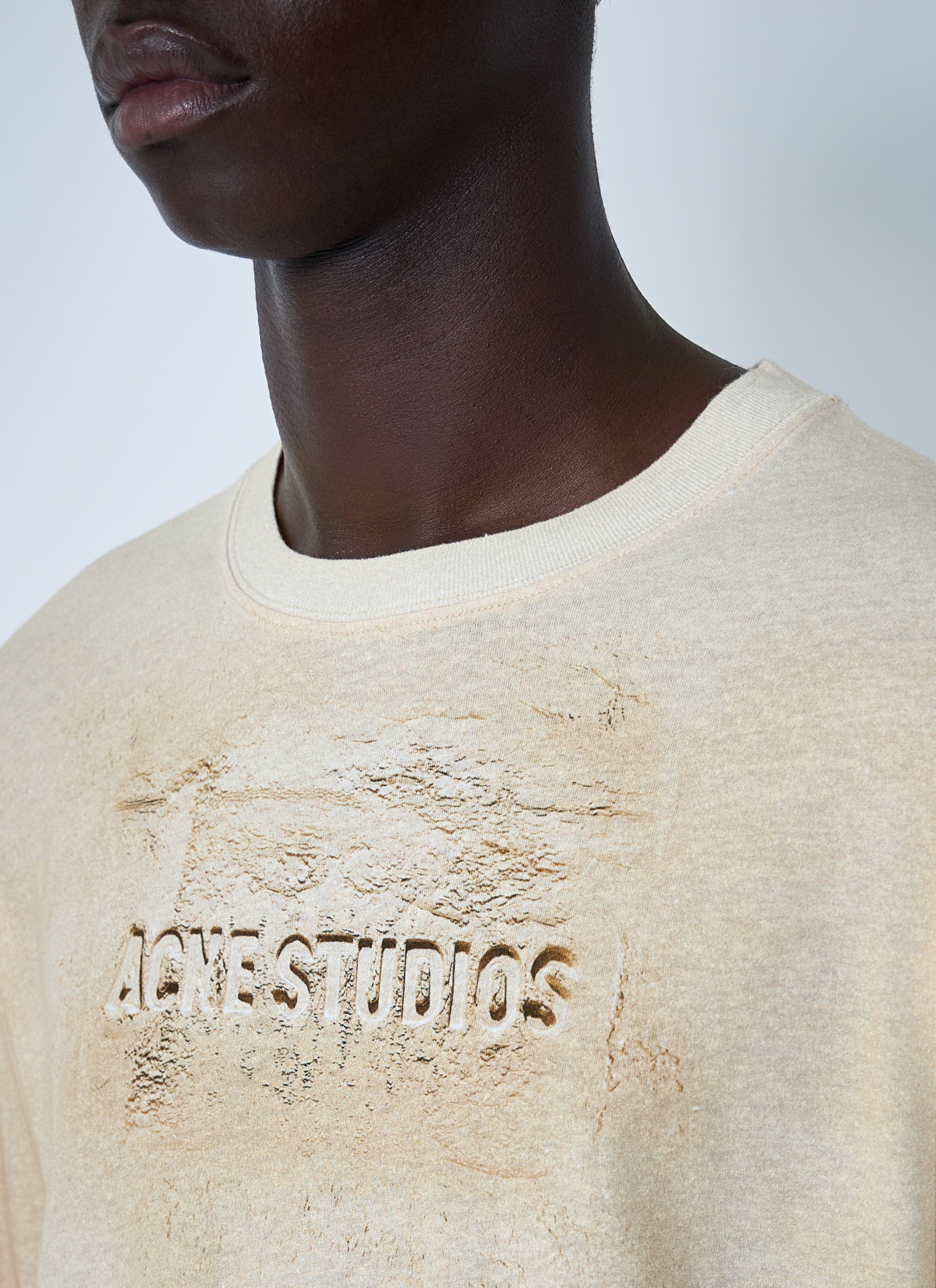 Acne Studios Men Logo Motif T-Shirt