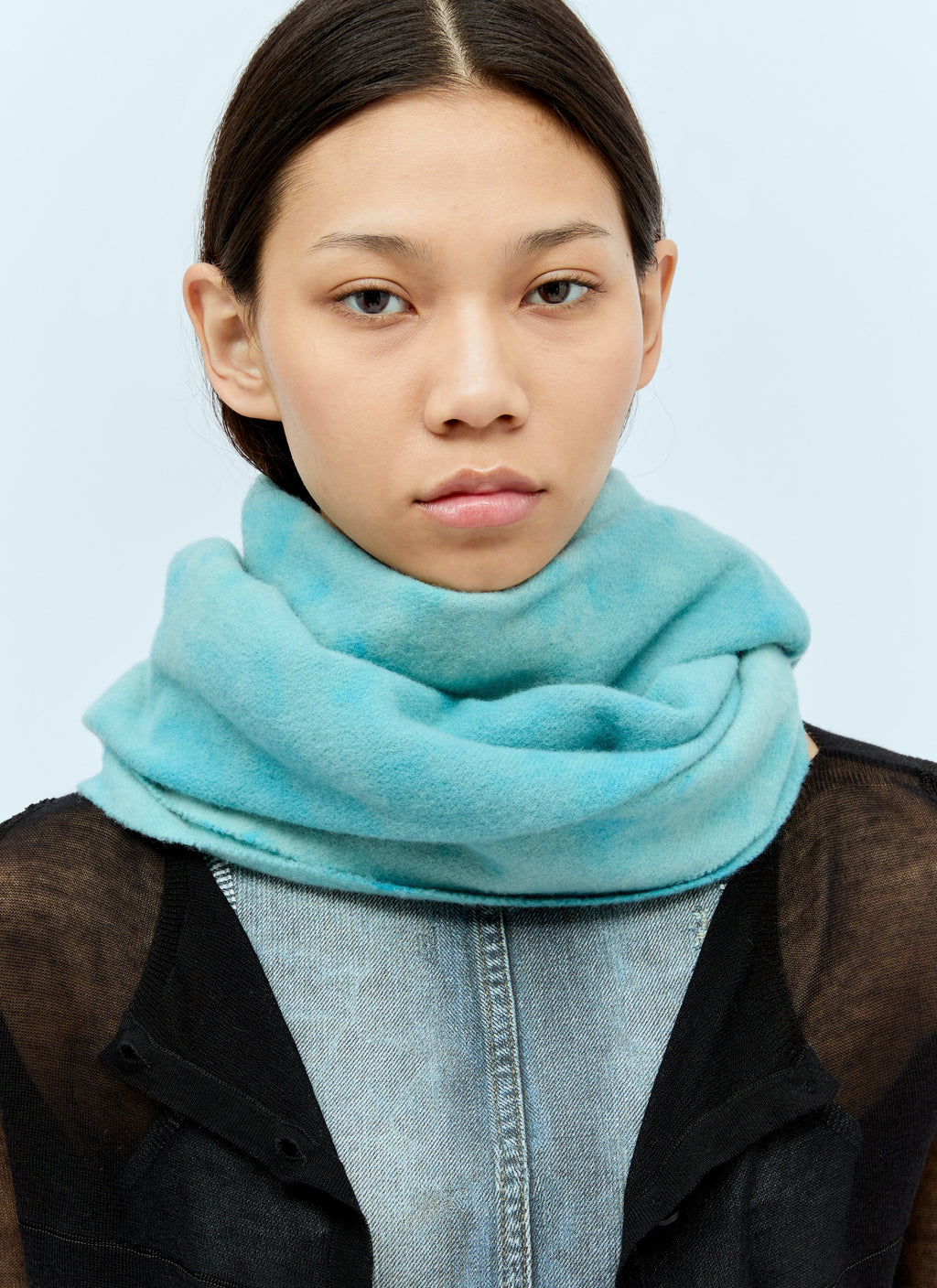 Acne Studios Women Narrow Tie-Dye Wool Scarf