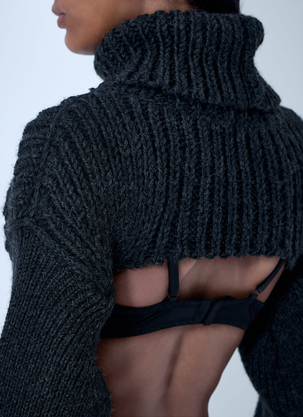 Acne Studios Women Cropped High Neck Sweater