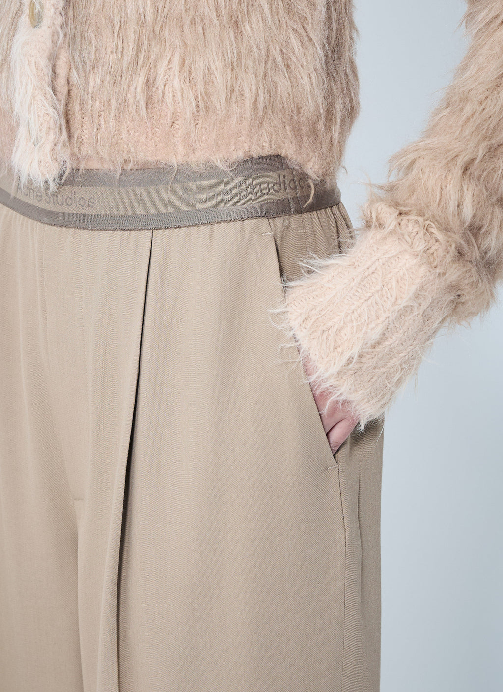 Acne Studios Women Logo Tape Twill Pants