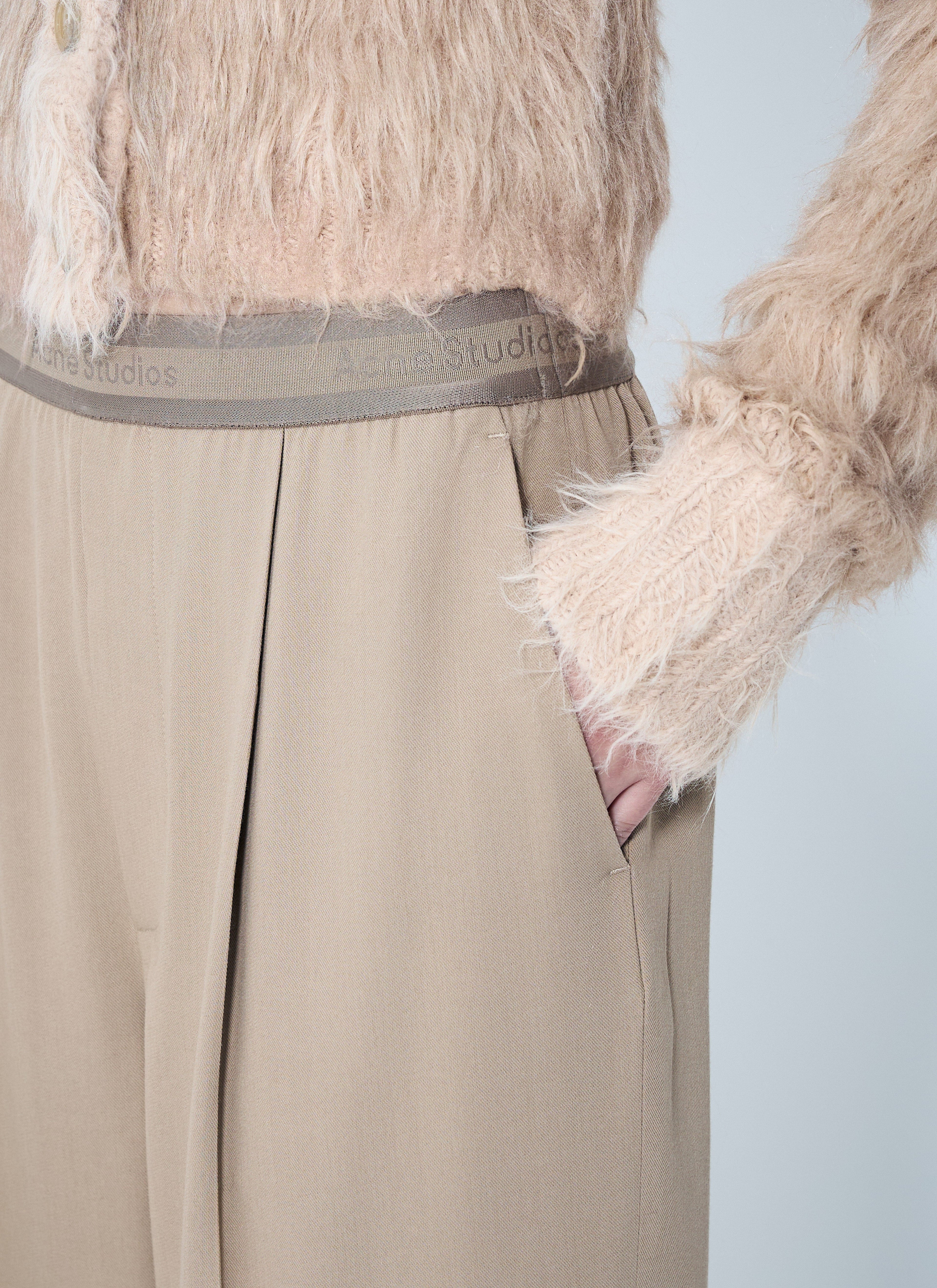 Acne Studios Women Logo Tape Twill Pants