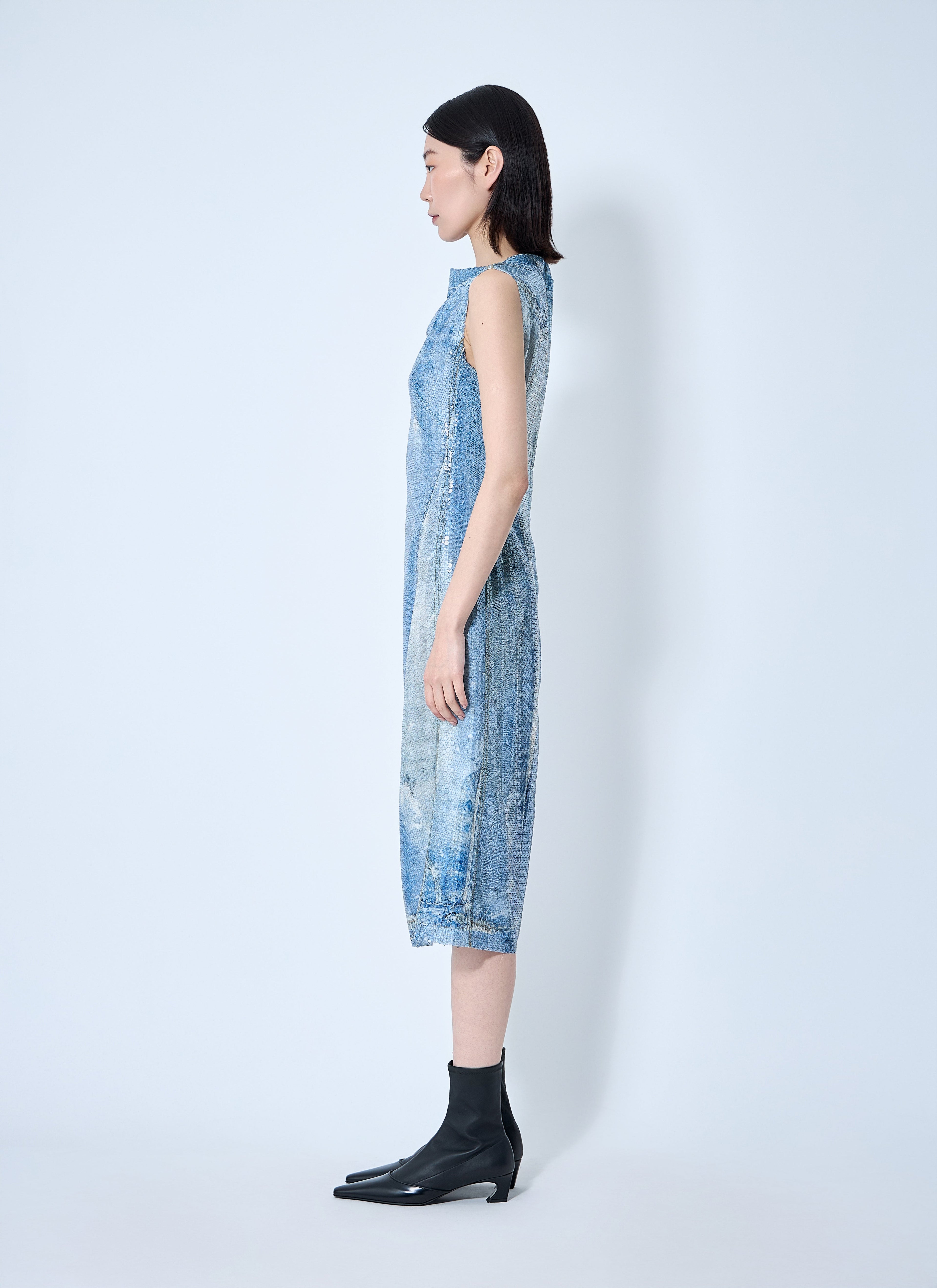 Acne Studios Women Printed Sequin Midi Dress