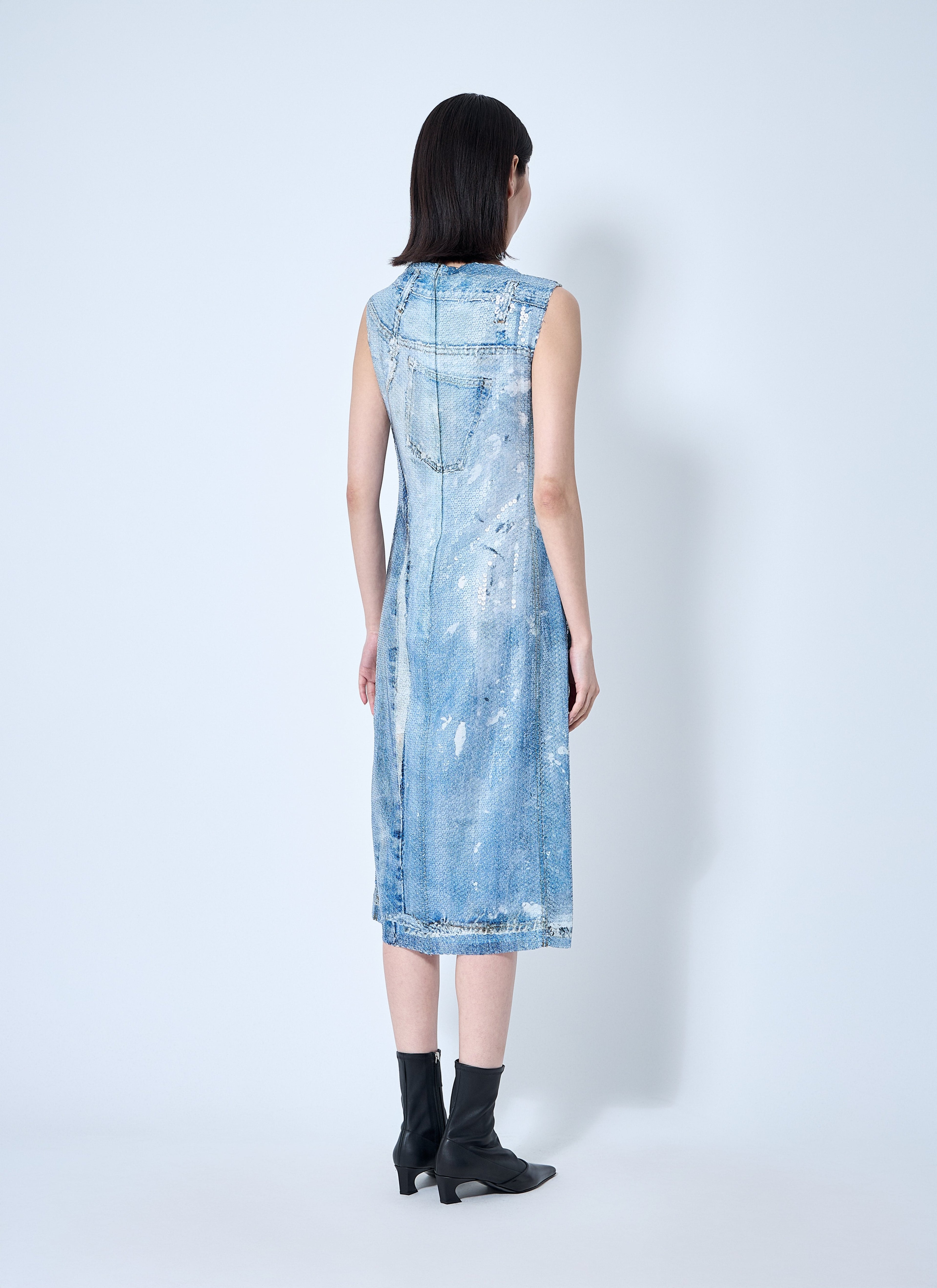 Acne Studios Women Printed Sequin Midi Dress