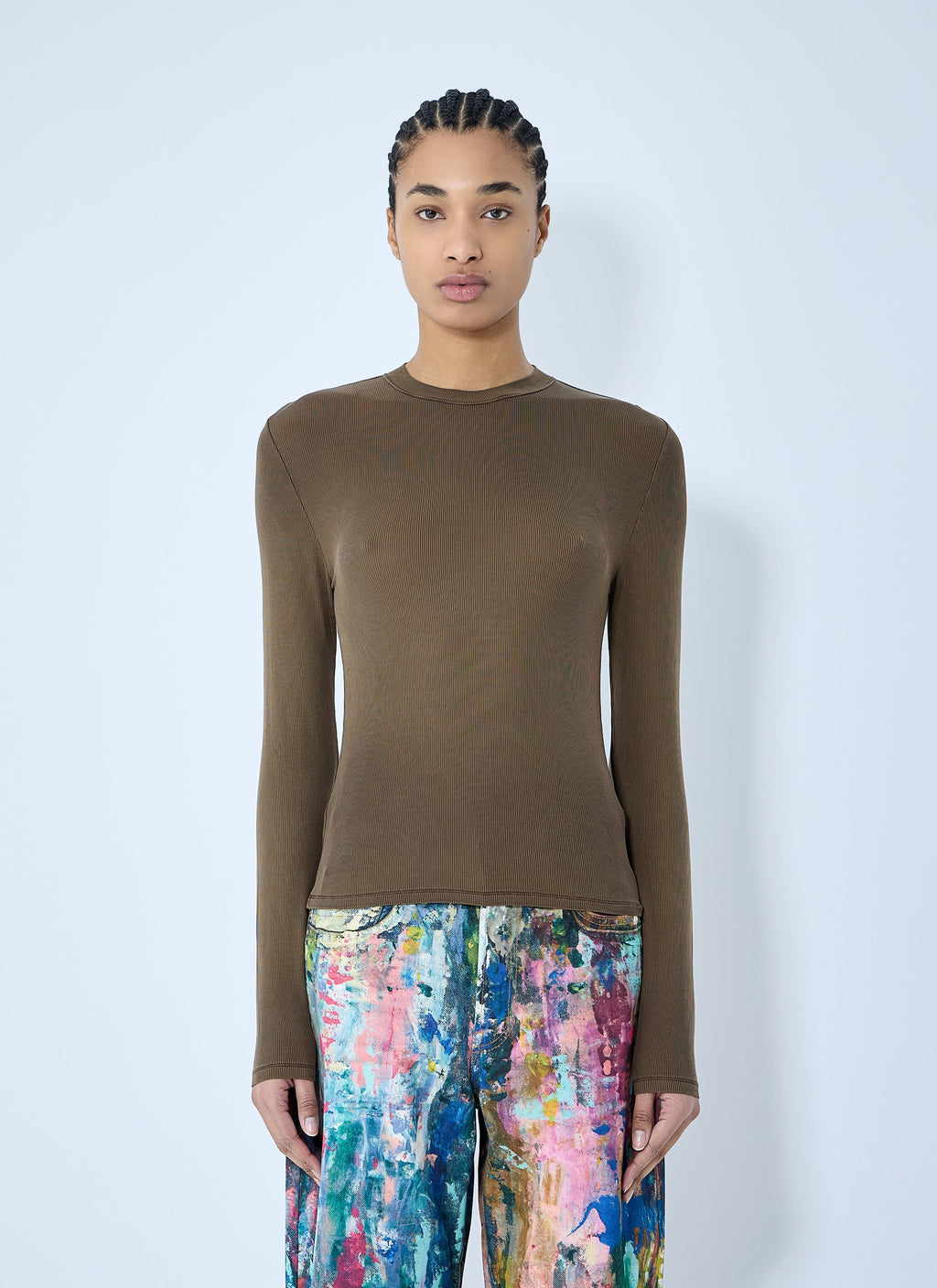 Acne Studios Women Slinky Rib T-Shirt
