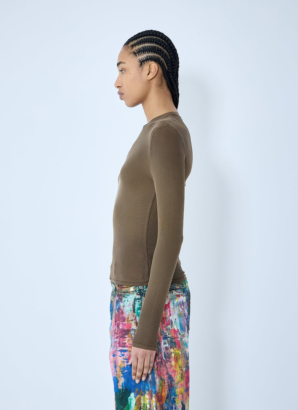 Acne Studios Women Slinky Rib T-Shirt