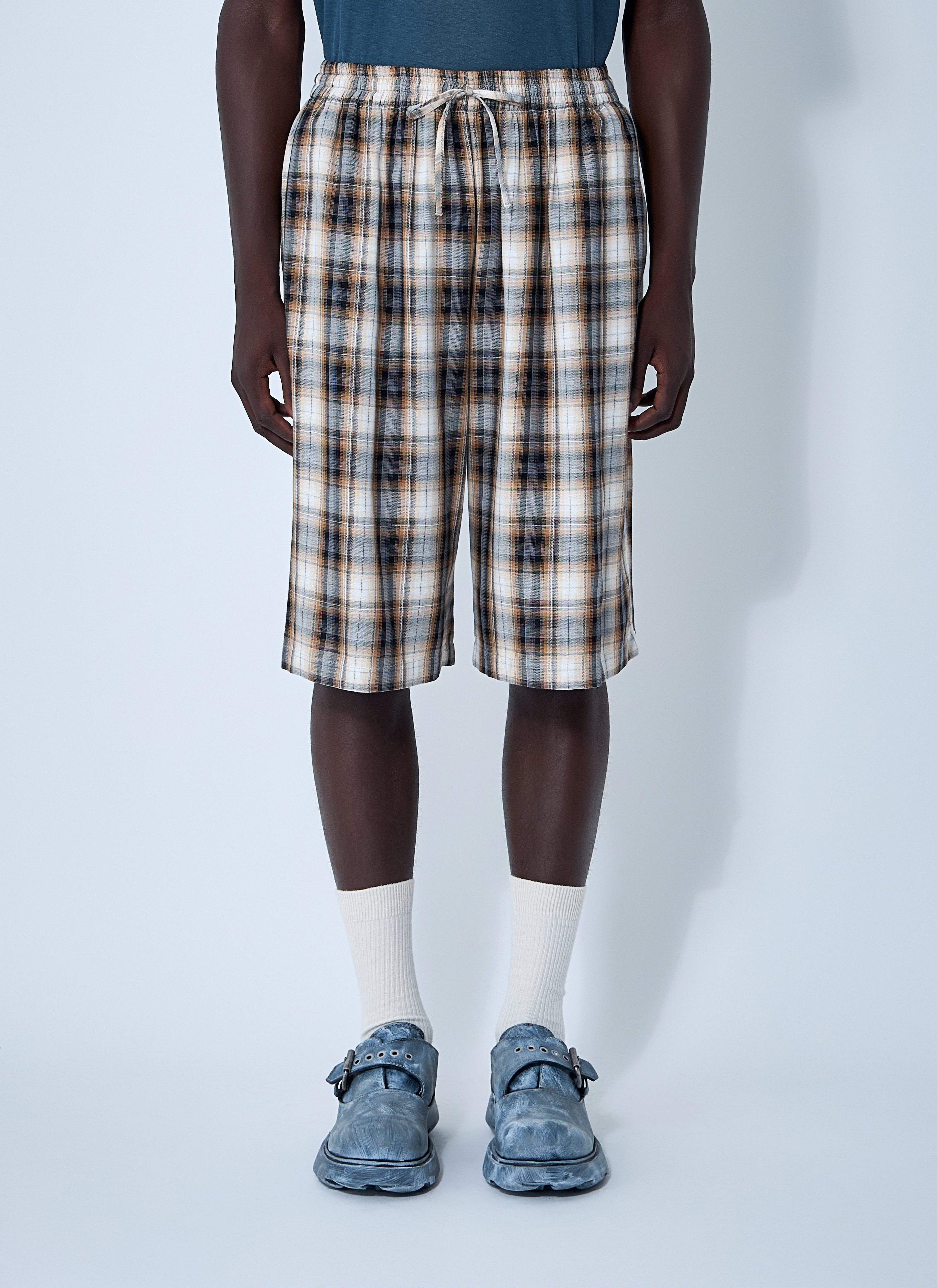 Acne Studios Men Check Shorts