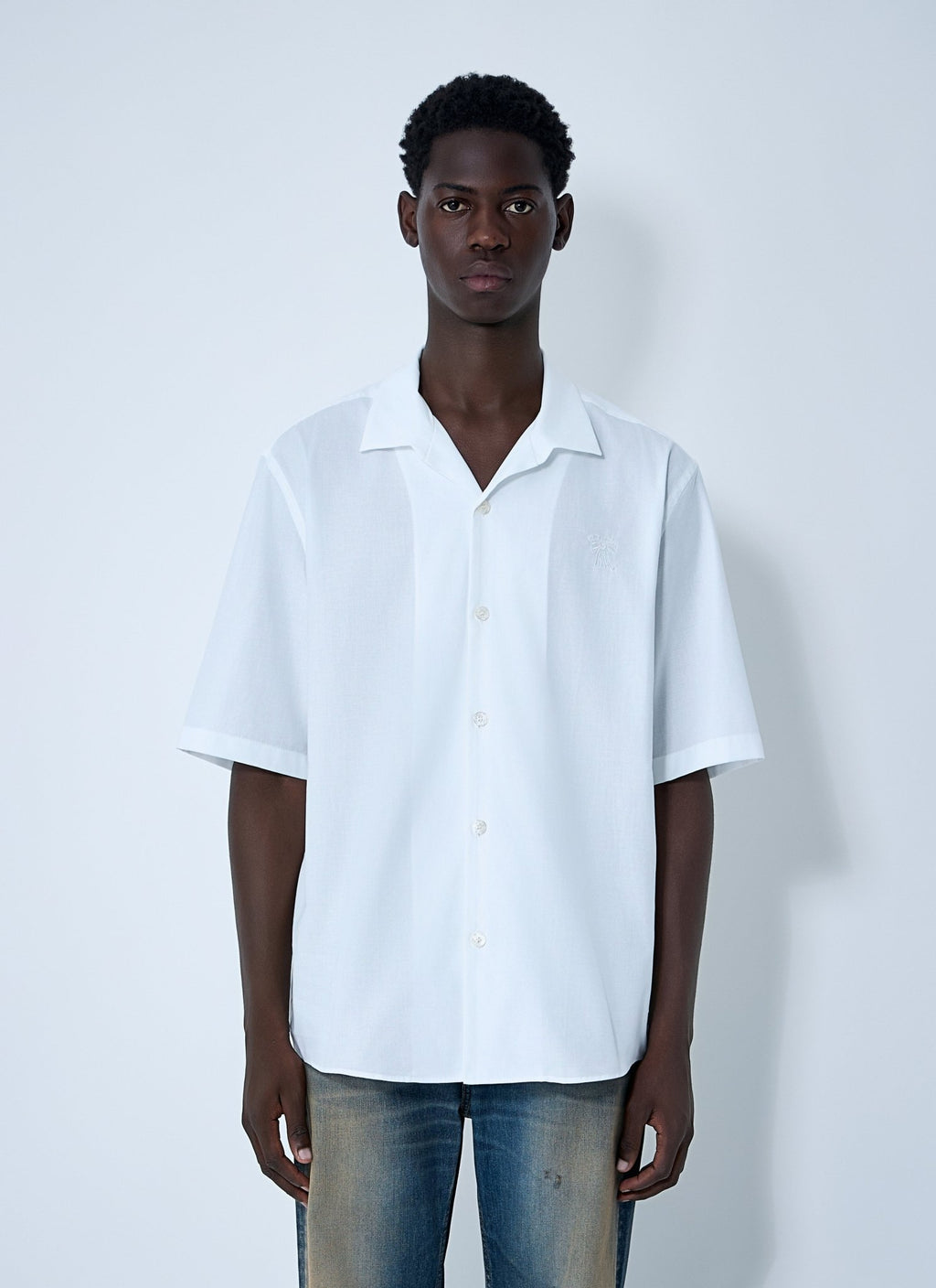 Acne Studios Men Logo Embroidery Shirt - EZE Fashion®