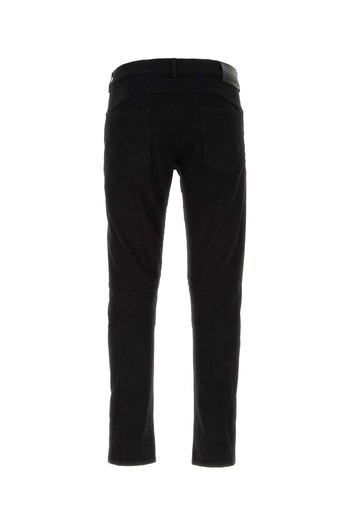 Alexander Mcqueen Men Black Stretch Denim Jeans - EZE Fashion®