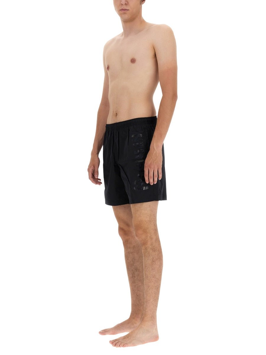 Alexander Mcqueen Men Graffiti Logo Swimsuit - EZE Fashion®