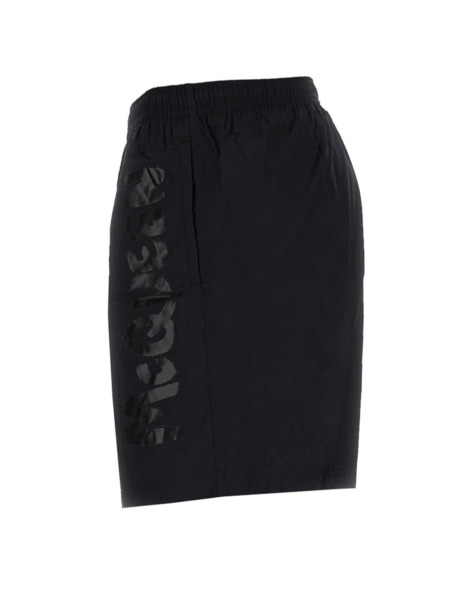 Alexander Mcqueen Men Graffiti Logo Swimsuit - EZE Fashion®