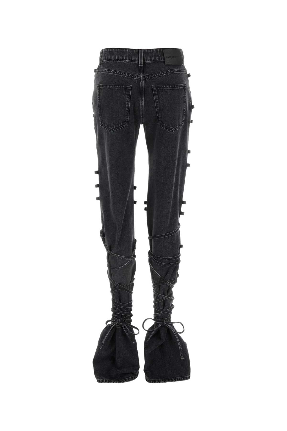 Alexander Mcqueen Women Black Denim Jeans - EZE Fashion®